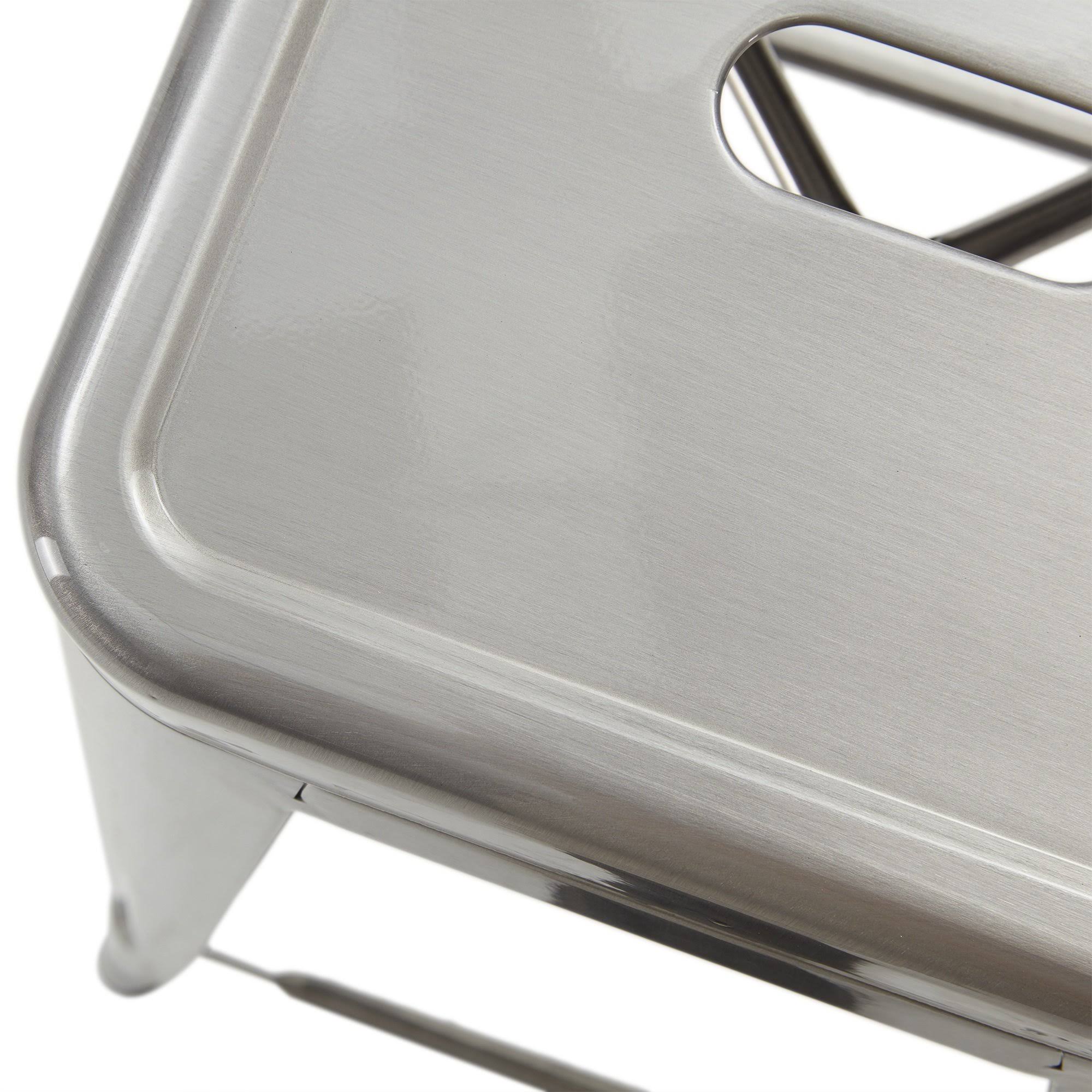 BELLEZE Furniture Asher Bar Stool Low Back Indoor and Outdoor Chair