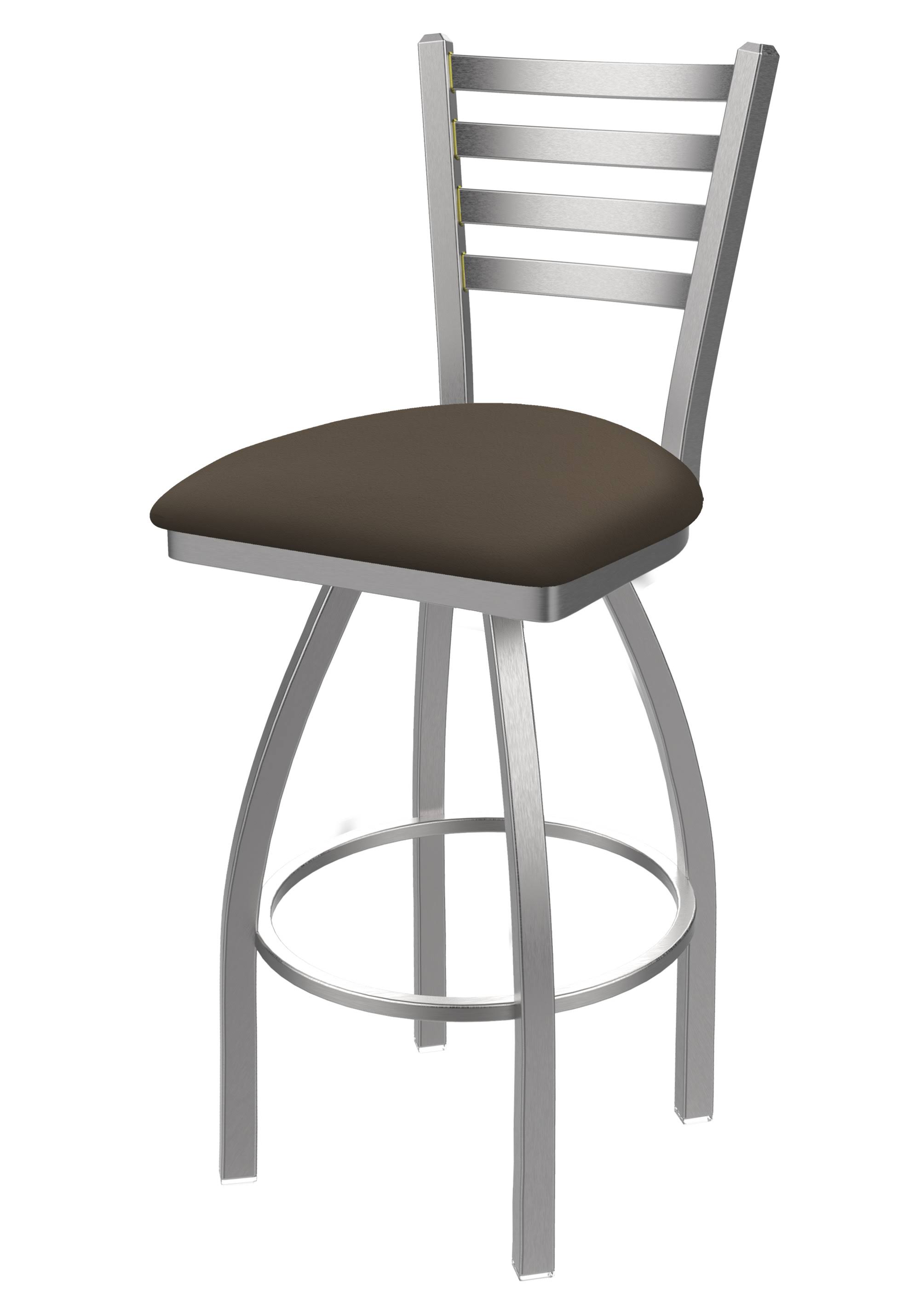 410 Jackie 25inch Swivel Counter Stool with Stainless Finish and