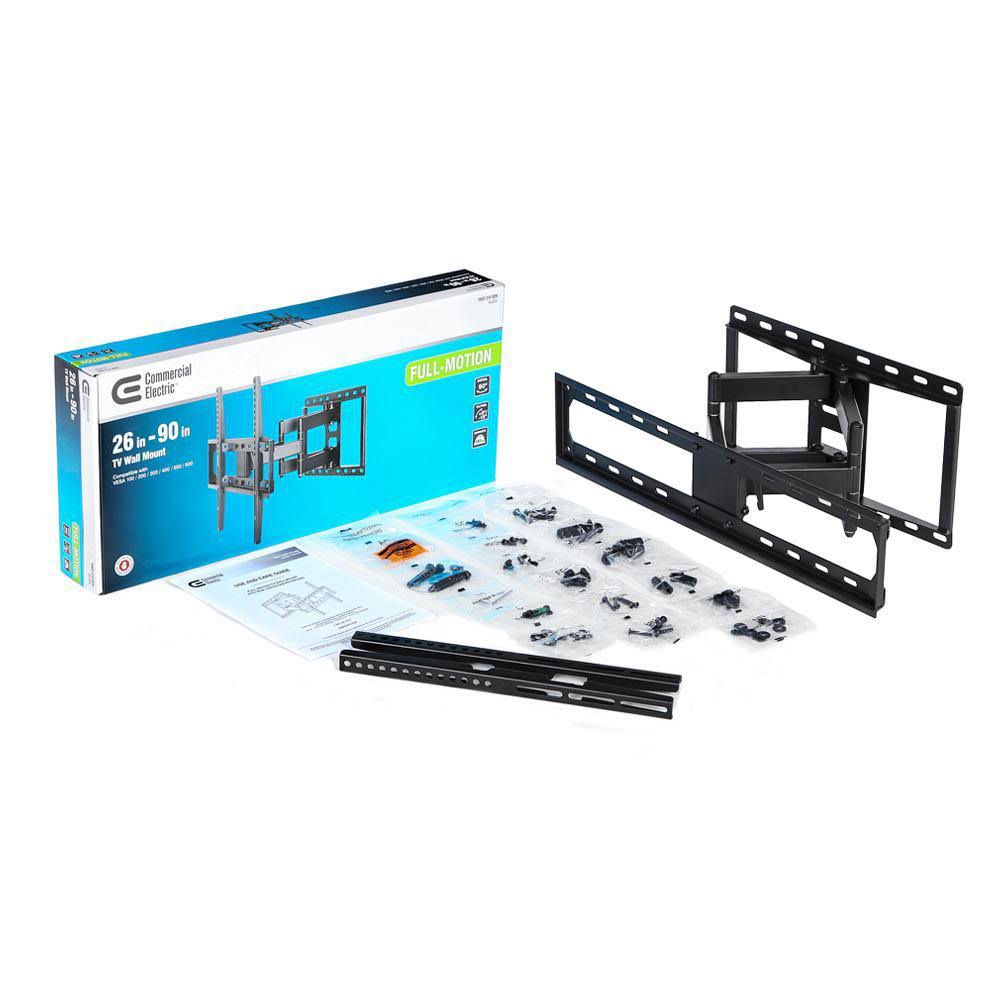 Commercial Electric Full Motion TV Wall Mount for 26 in. 90 in. TVs