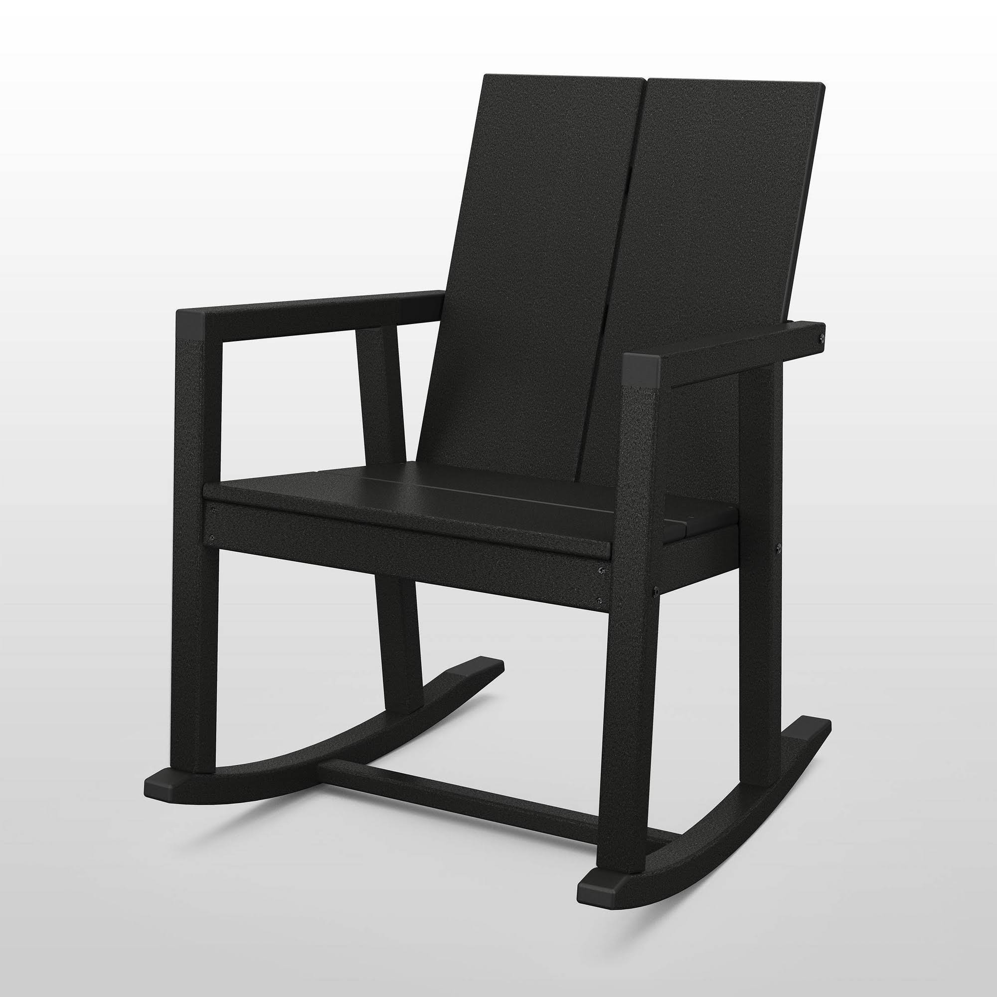 Moore POLYWOOD Patio Rocking Chair Black Project 62 WXF02
