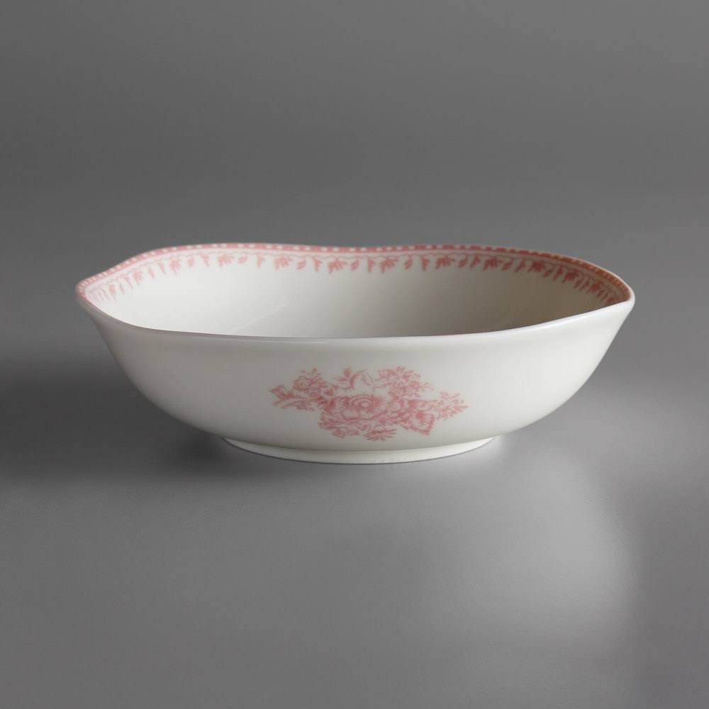 Oneida L6703052760 10 oz Pink Porcelain PastaSoup Bowl WXF02