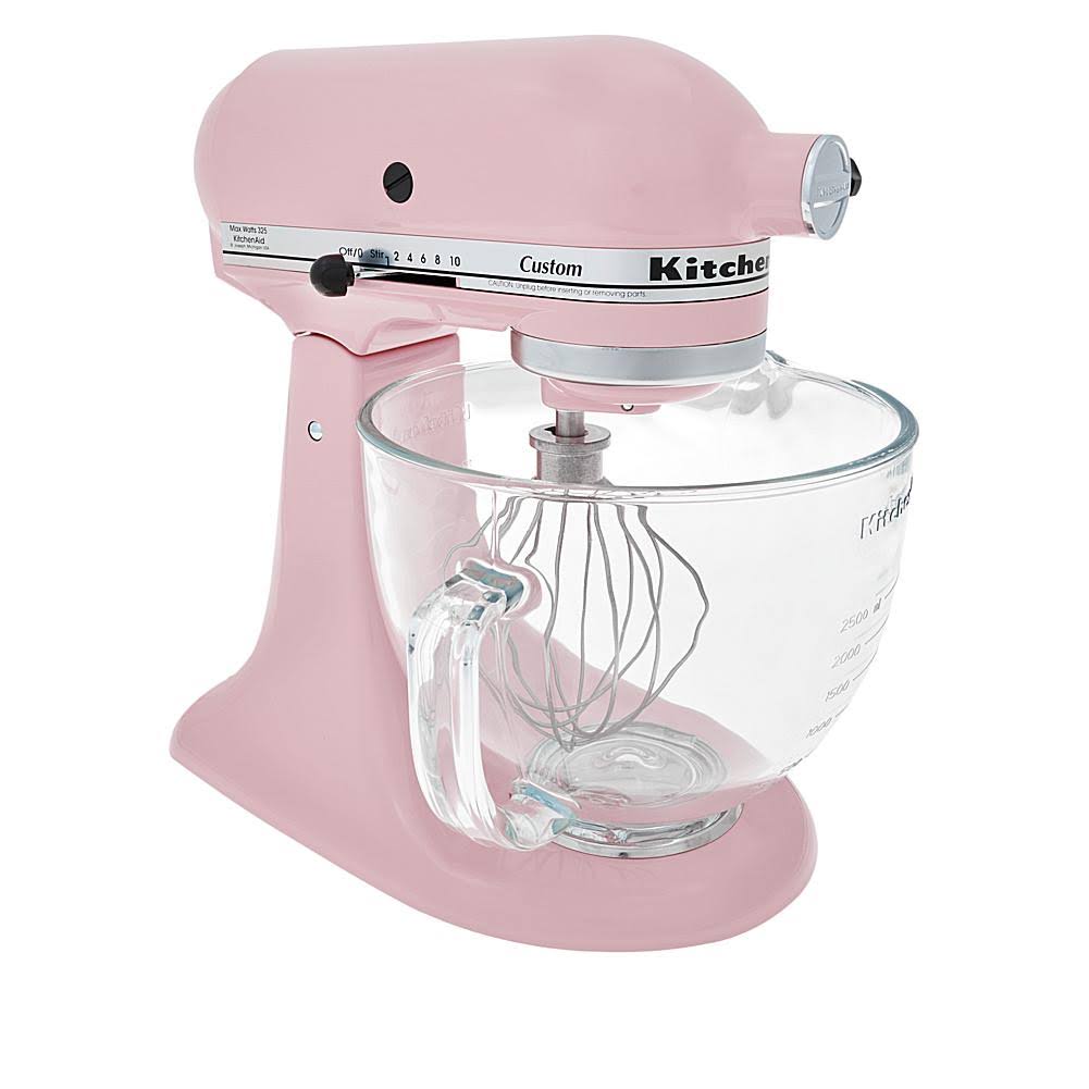 KitchenAid 5qt Artisan TiltHead Stand Mixer w/ Glass Bowl ,Feather