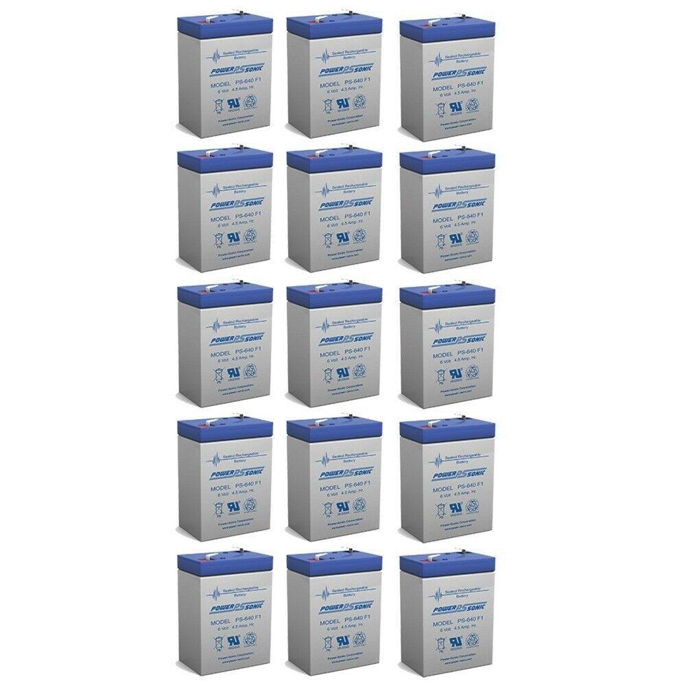 6V 4Ah Sealed Lead Acid Battery 6 Volt Deer Game Feeder 15 Pack WXF02