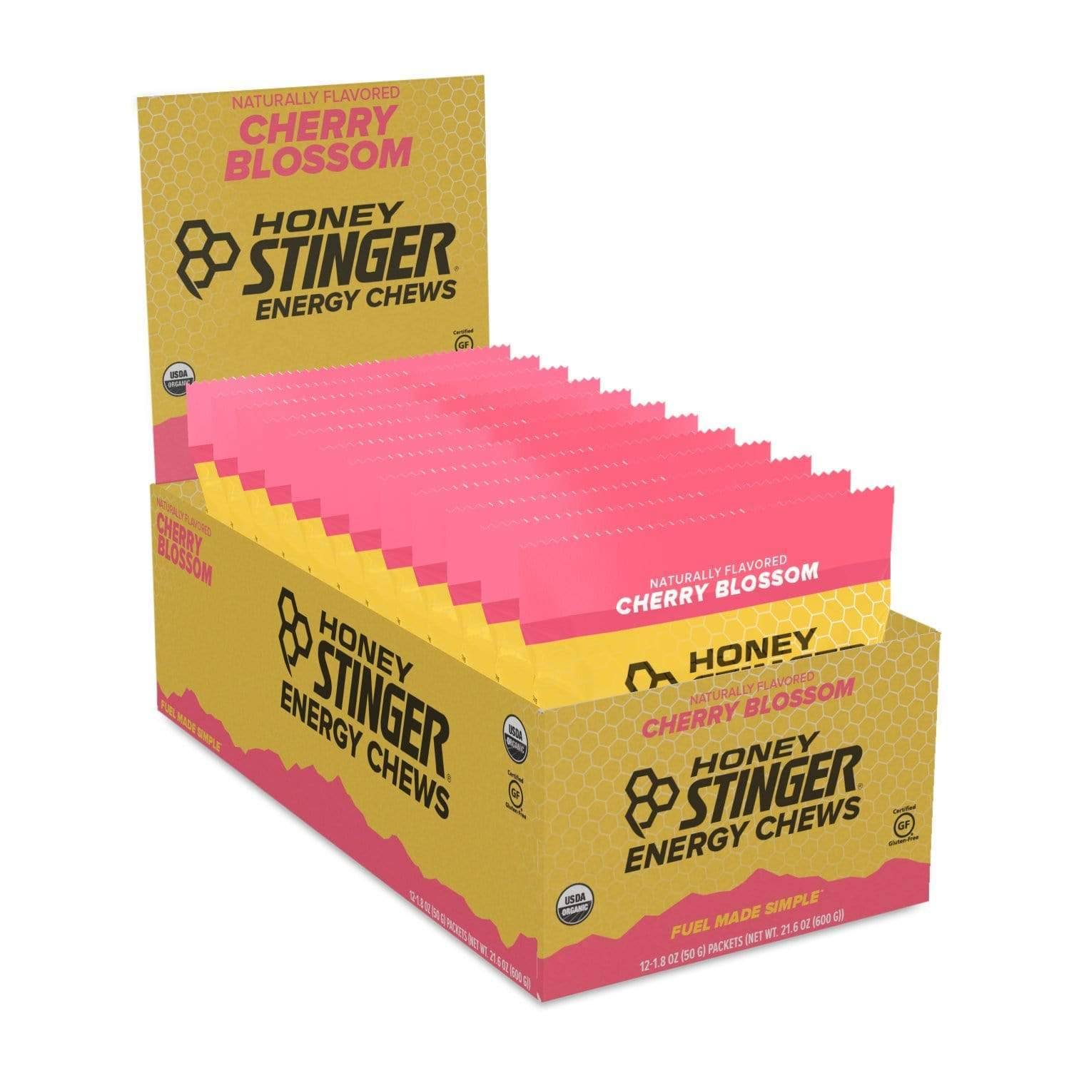 Honey Stinger Energy Chews, Organic, Cherry Blossom 12 pack, 1.8 oz