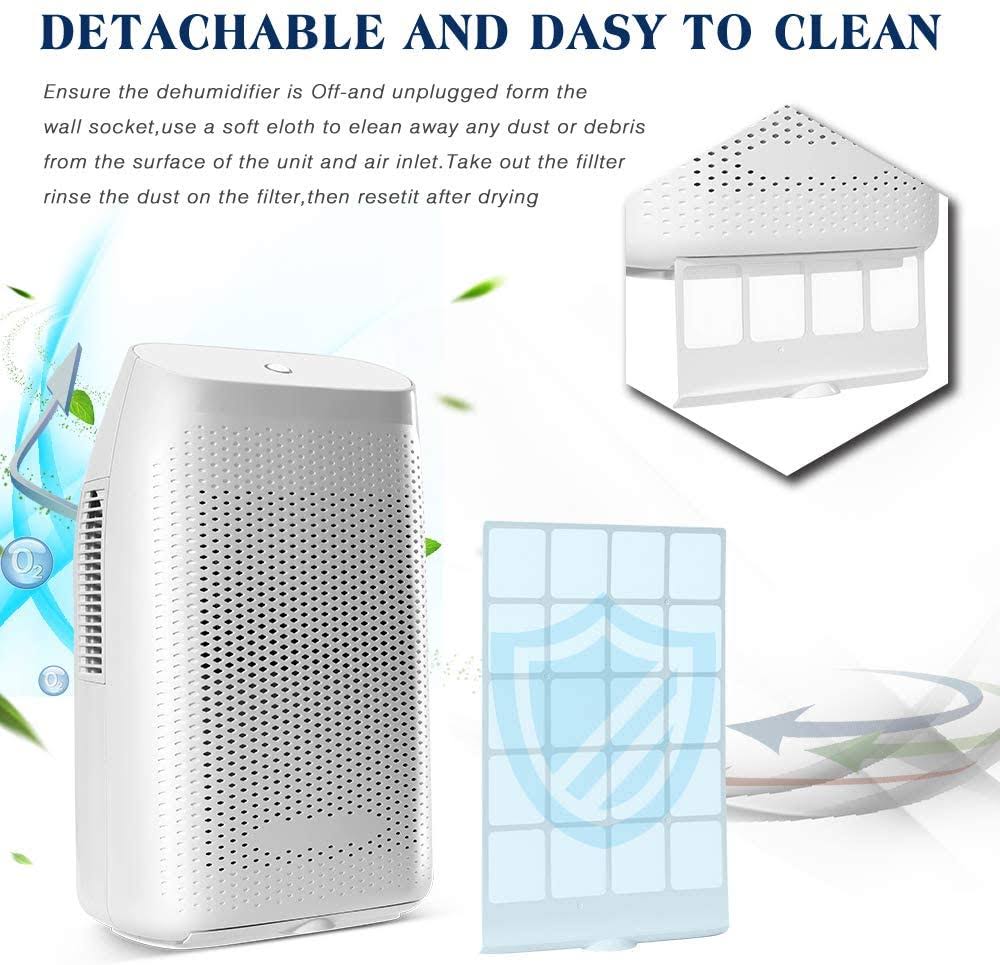 Home Dehumidifier 2000ml Ultra Quiet Small Portable Dehumidifiers Auto