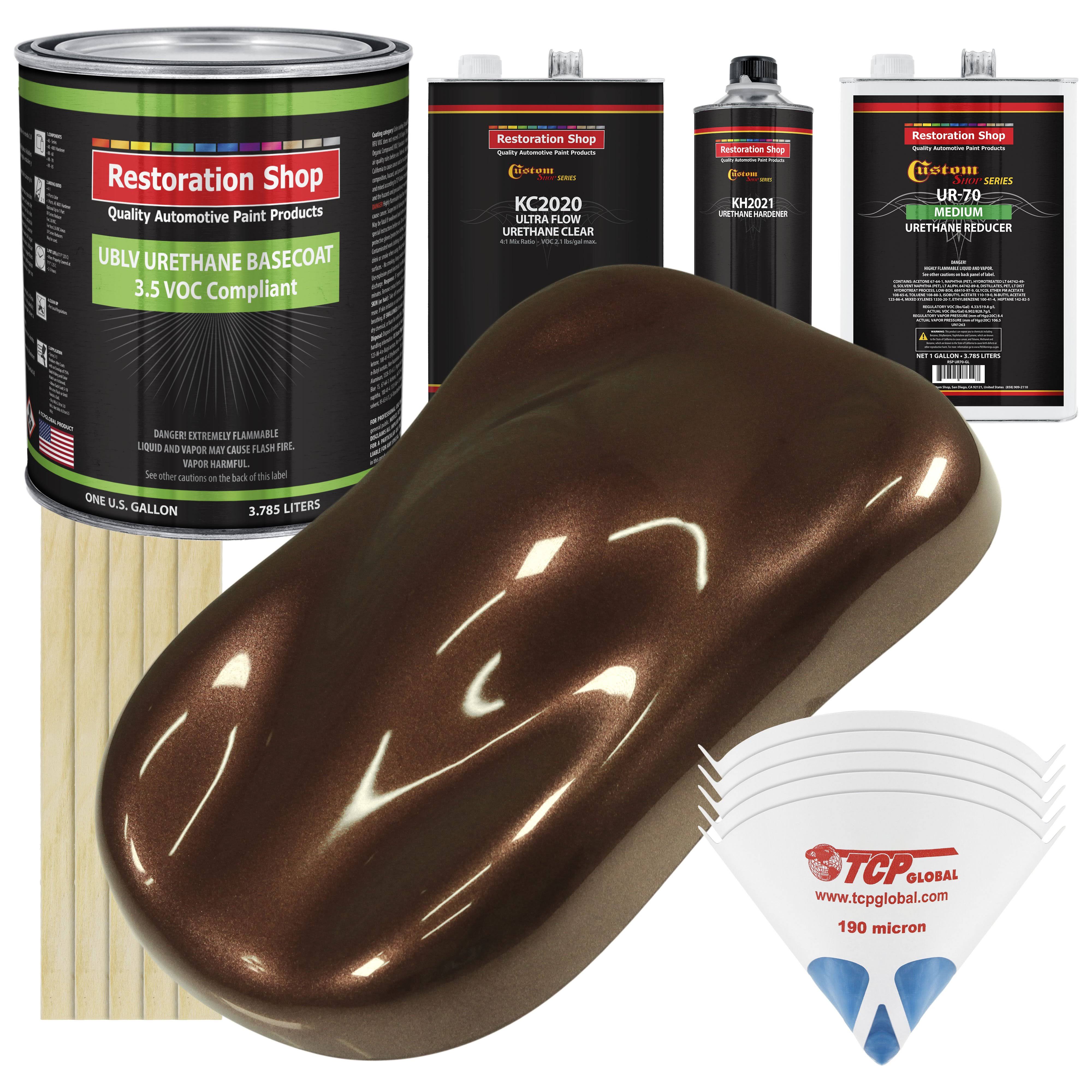 Saddle Brown Firemist Low VOC Urethane Basecoat/Premium Clearcoat Car