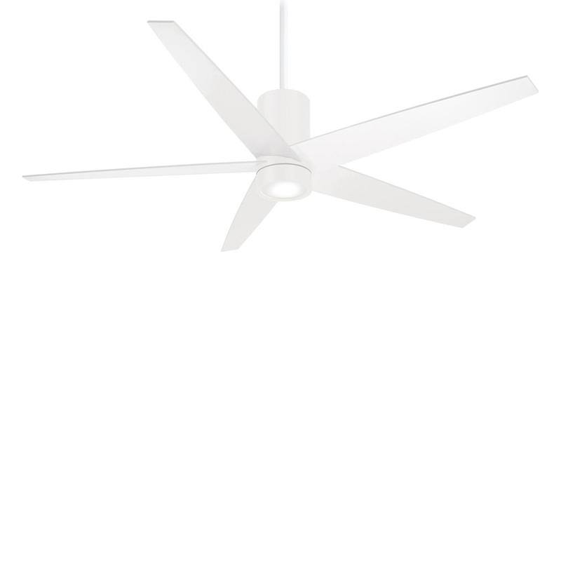Minka Aire Symbio 56x22 LED Ceiling Fan, Brushed Nickel/Dark Walnut F828BN/DW WXF02