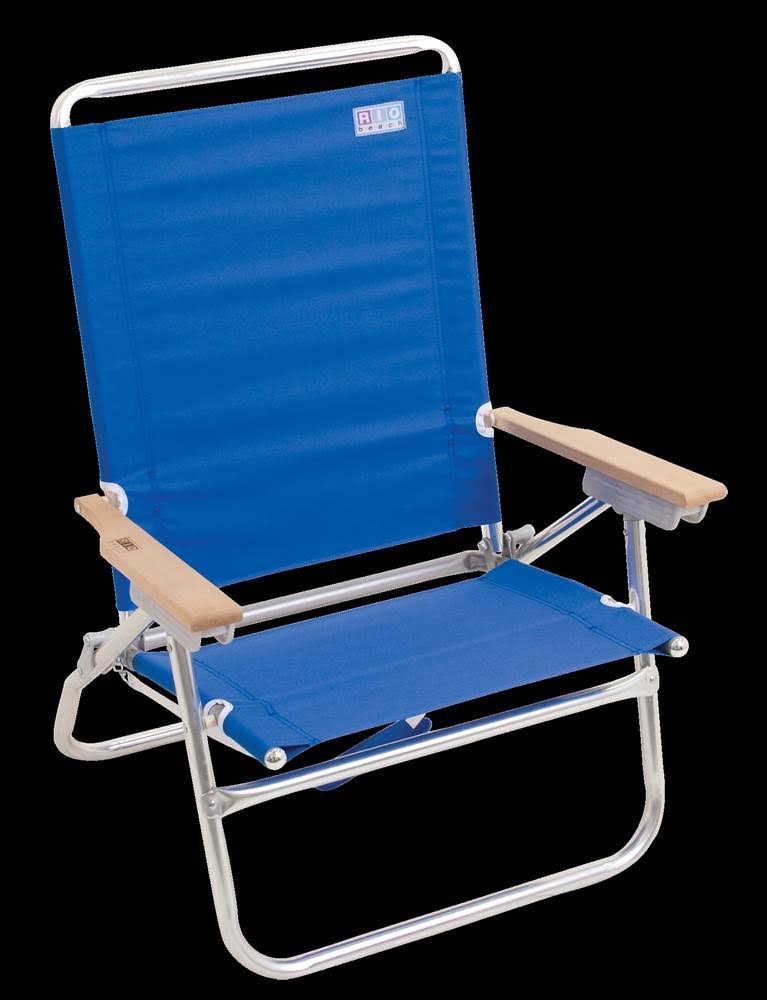 Rio Beach 4 Position Easy in Easy Out Beach Chair Blue WXF02