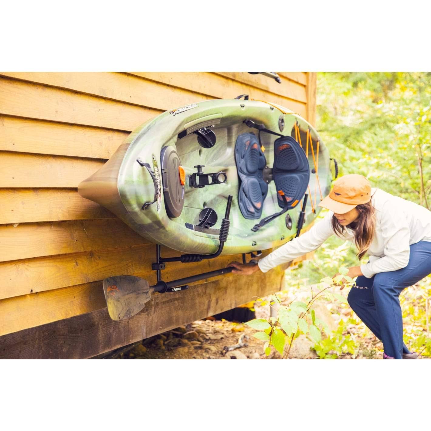 Pelican Kayak Storage, Wall Rack with Hardware Included WXF02