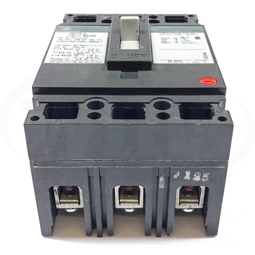 General Electric TED134125 Circuit Breaker WXF02