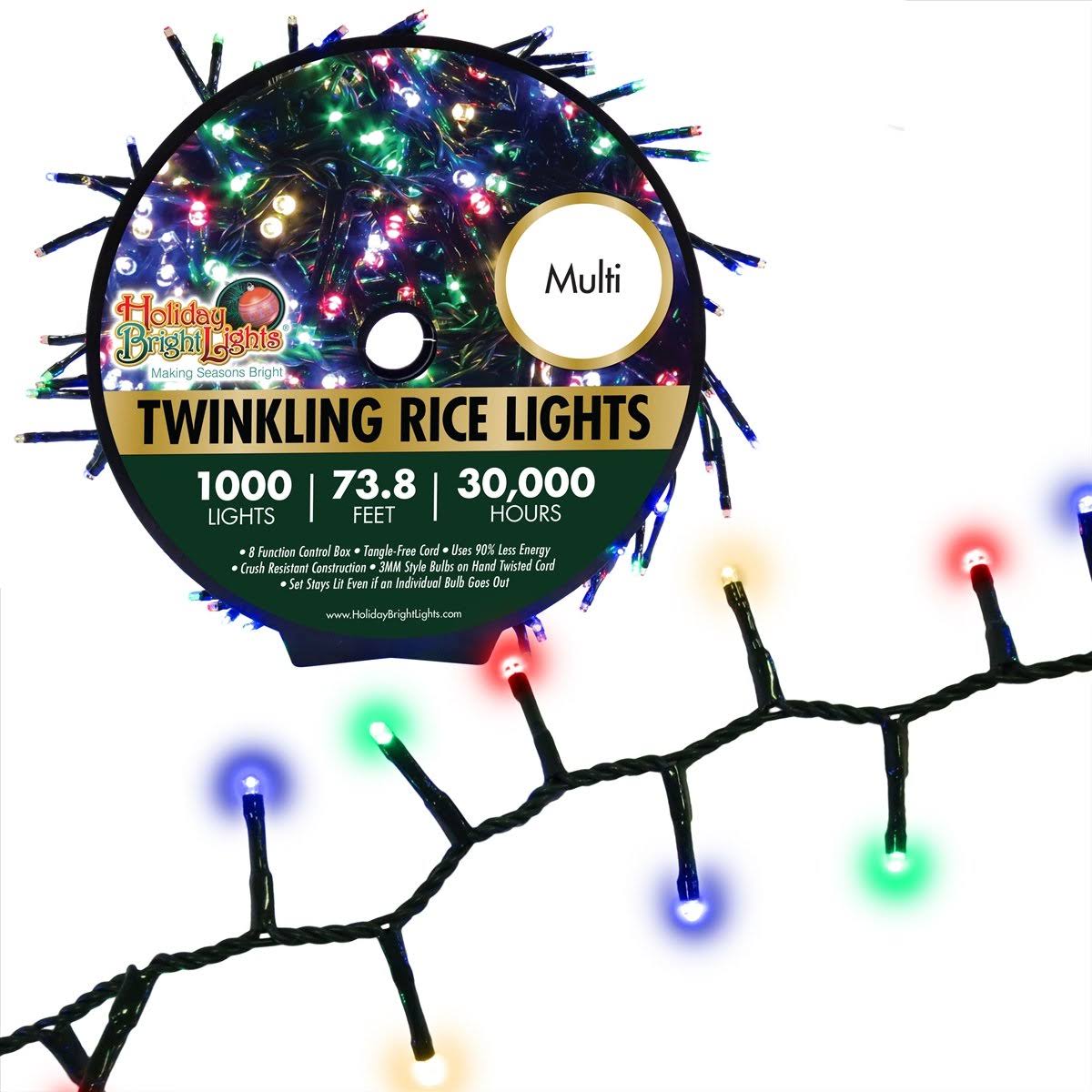 1000 LED Multi Twinkling Cluster Rice Lights WXF02