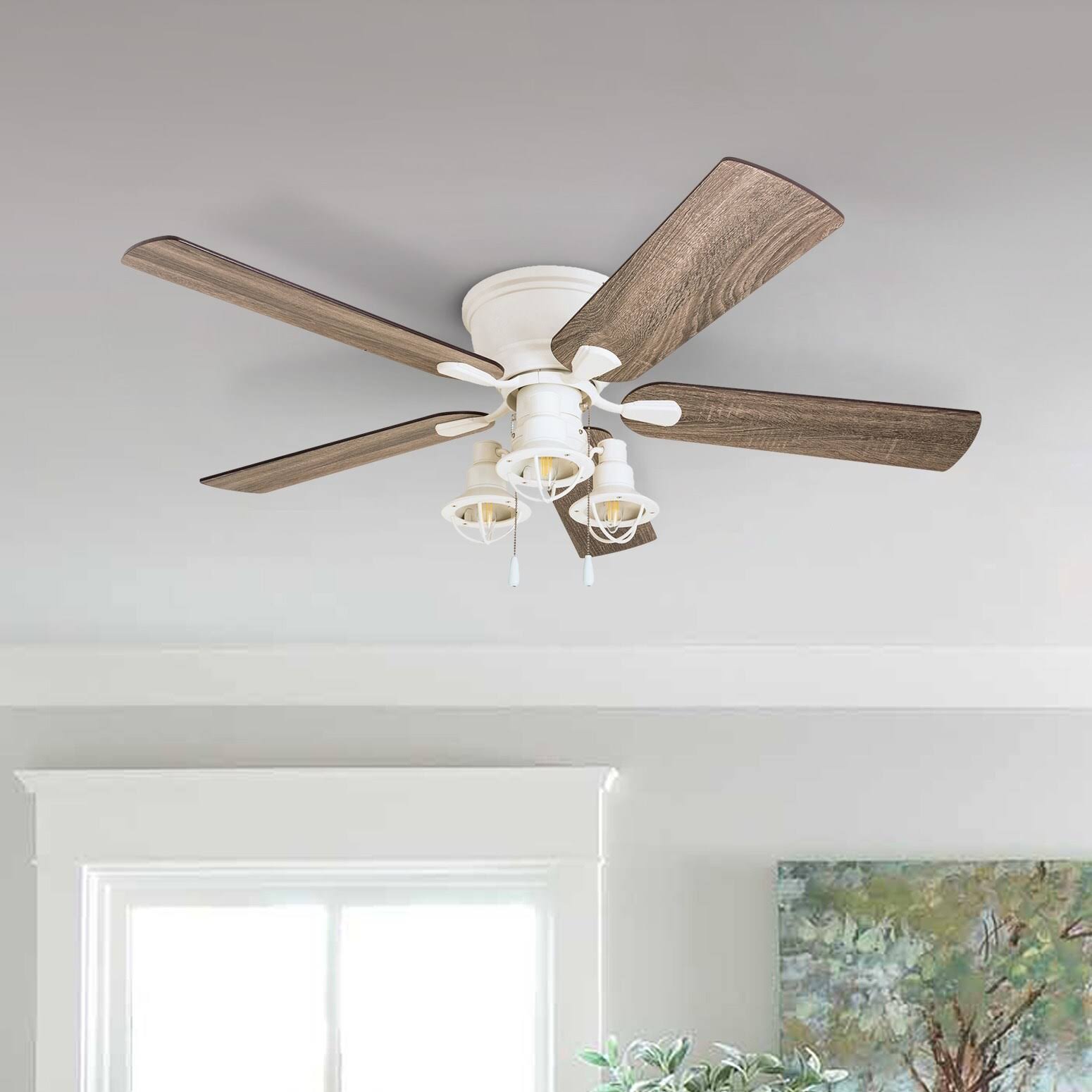 Carbon Loft HaeJoo 52Inch Coastal Indoor LED Ceiling Fan with 5