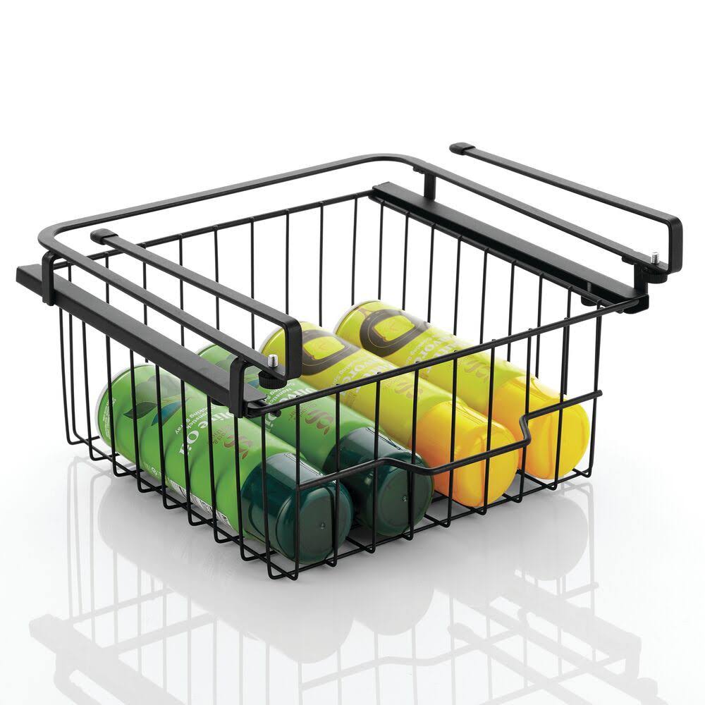 mDesign Compact Hanging Pullout Drawer Basket Shelf Organizer 2