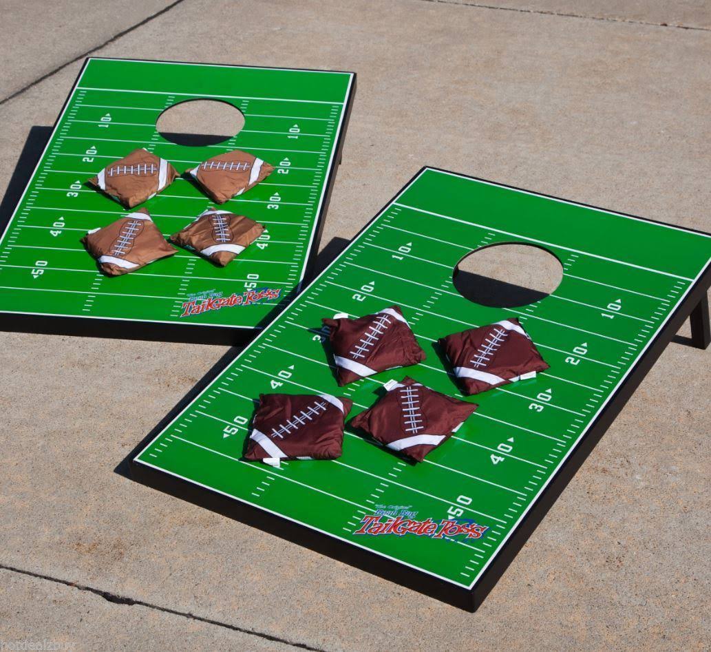 Wild Sports Football Field Tailgate Toss Cornhole Set WXF02
