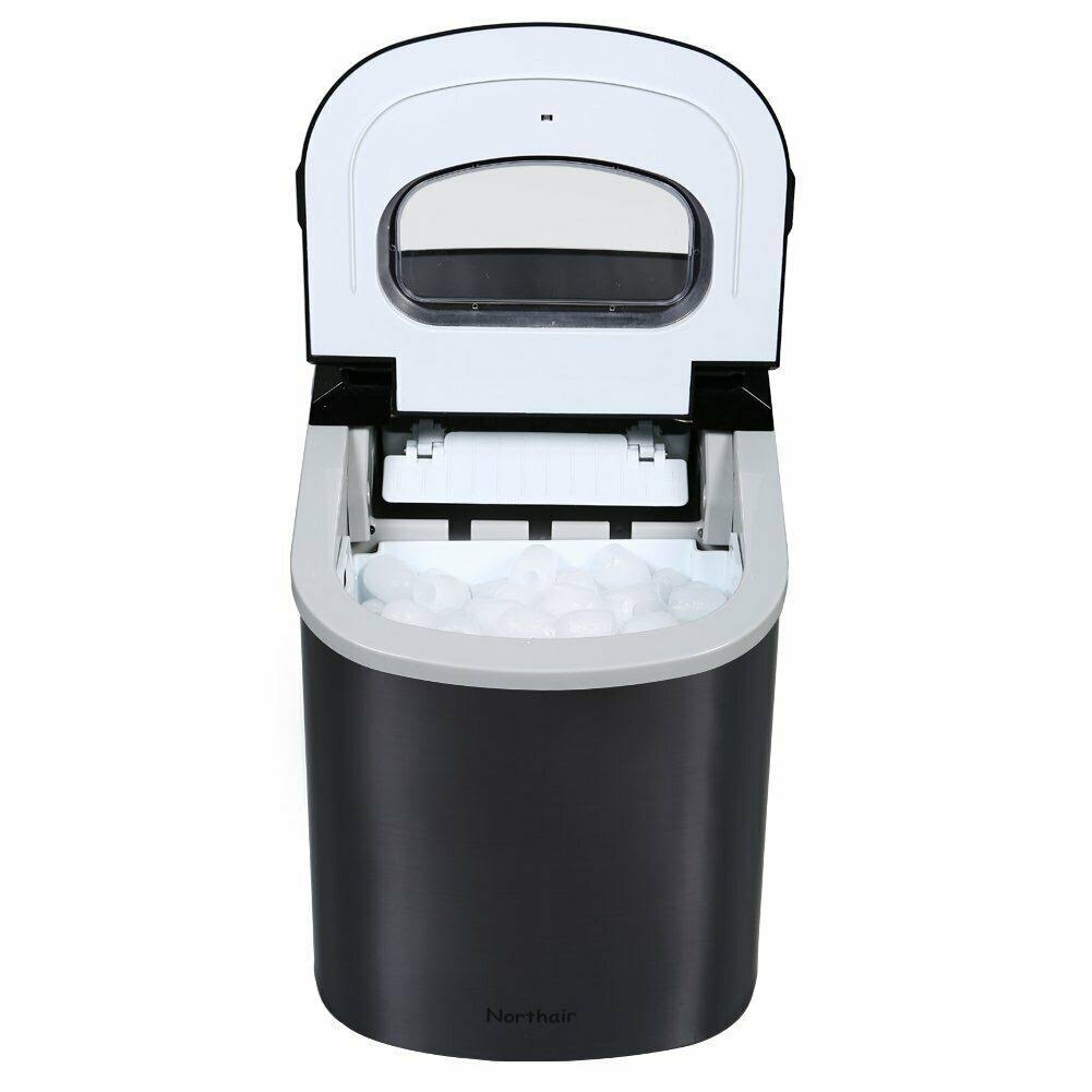 Northair Stainless Steel Portable Countertop Ice Maker with 26 lb