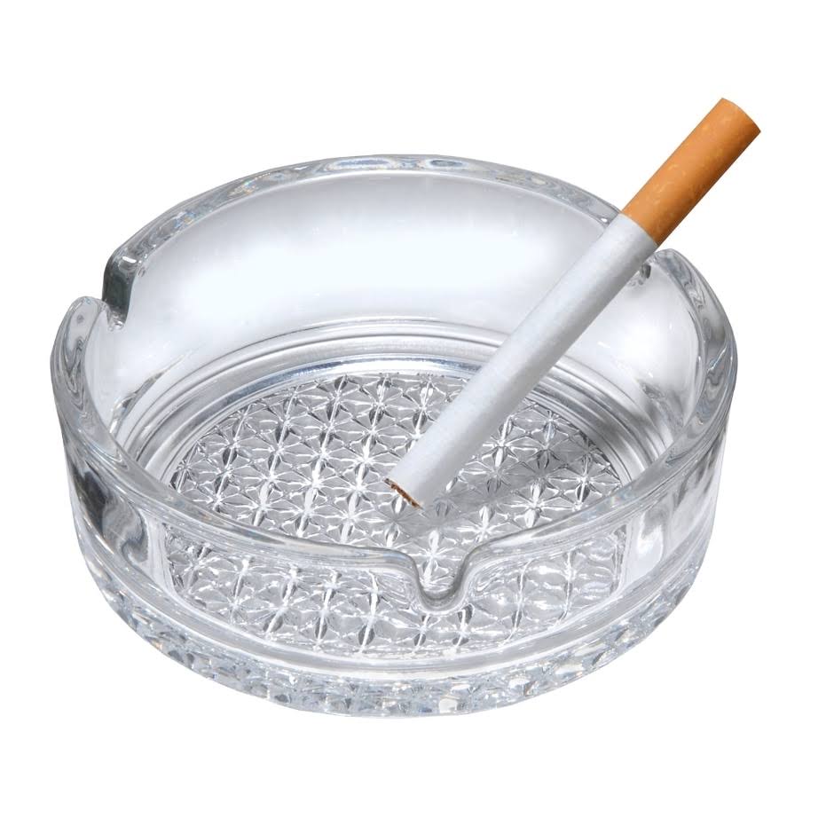 Epure Decorative Glass Ashtrays! 4 inchx1.5 inch, 2 Pack WXF02