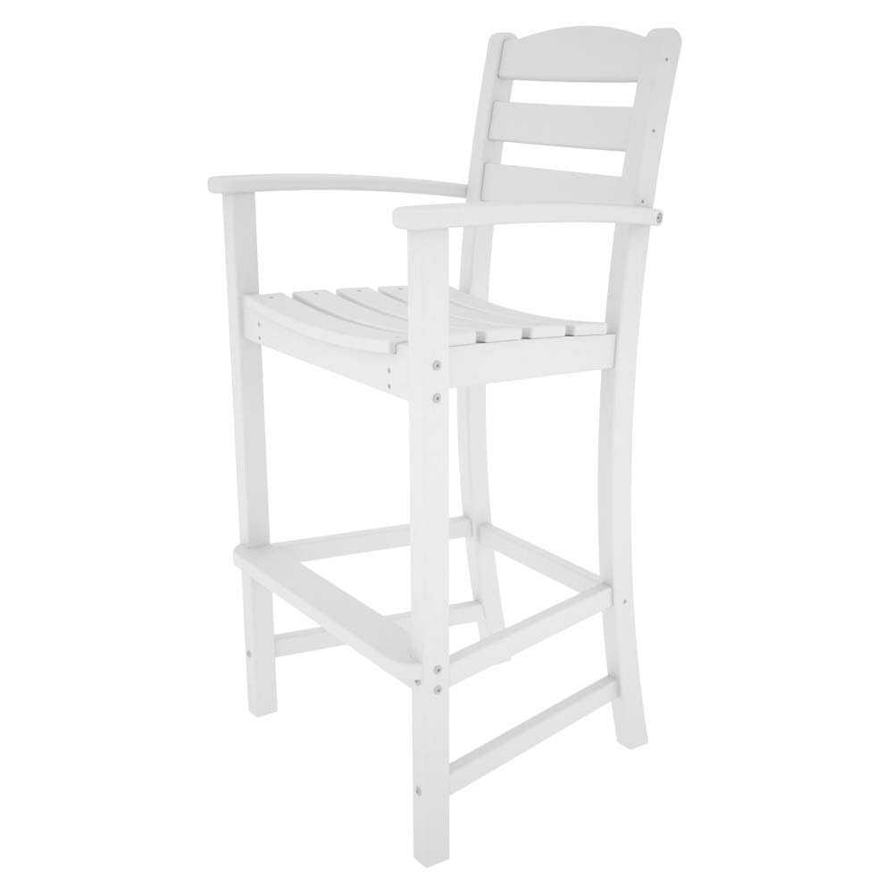 POLYWOOD La Casa Cafe Bar Arm Chair Black WXF02