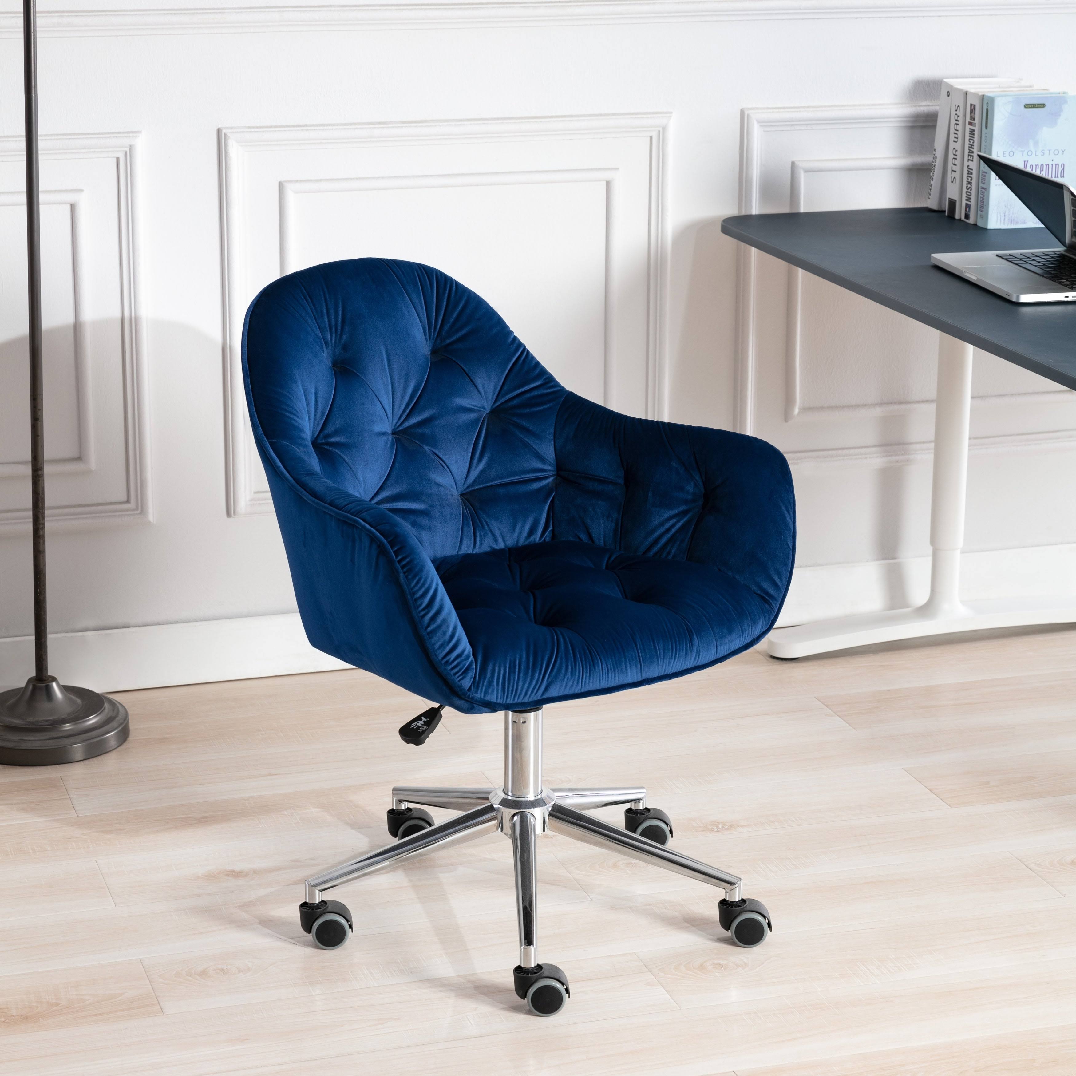 Hernals 3236 inch Velvet Contemporary Tufted Adjustable Home Office