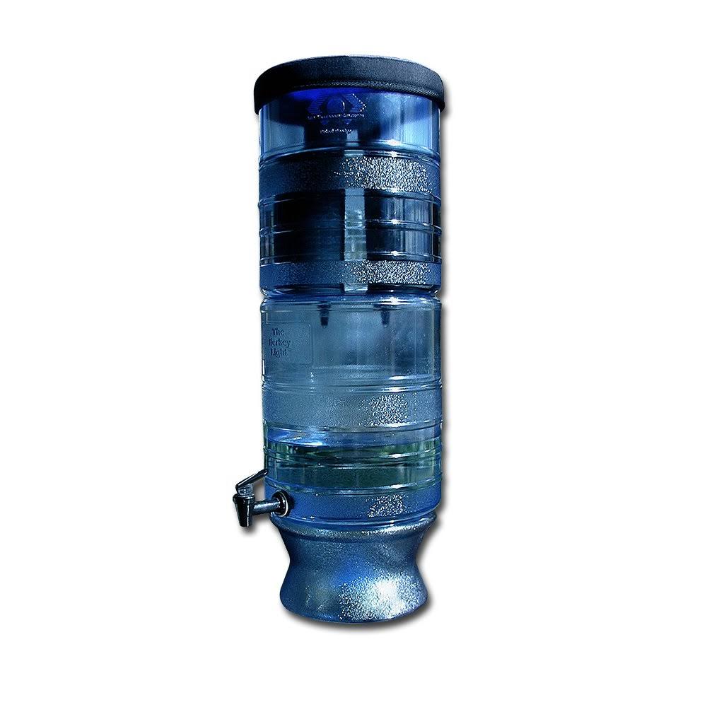 Berkey Light 2.75 gal. Water Purifier 2 Filters W LED Lighted Base - WXF-02