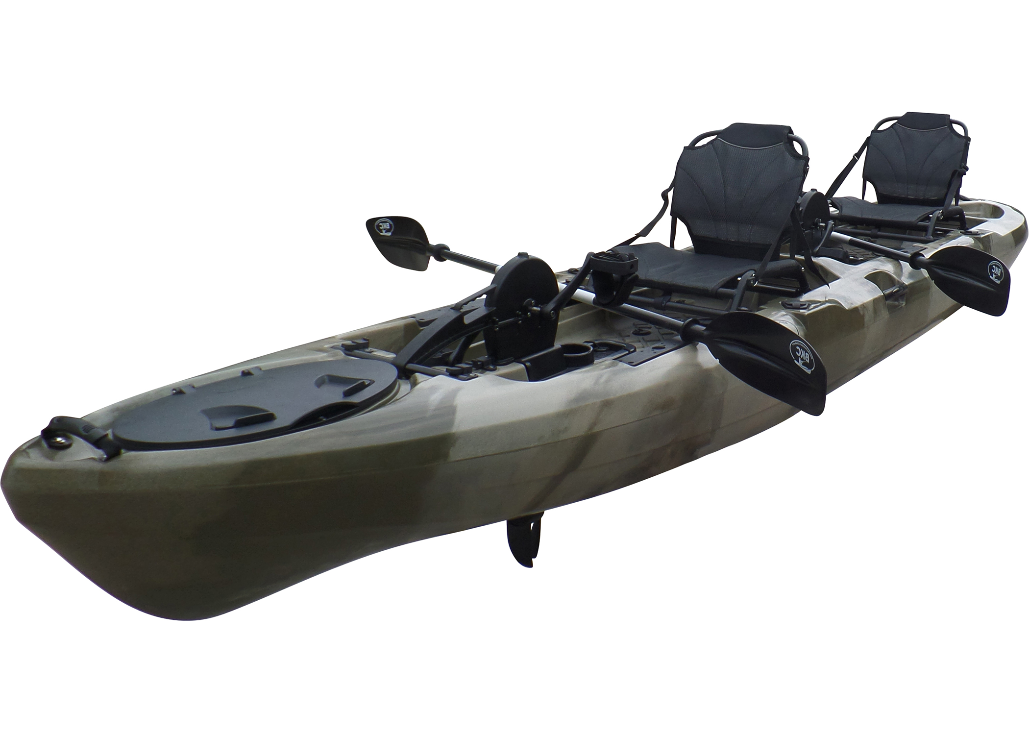 BKC PK14 Angler 14foot Sit On Top Tandem Pedal Fishing Kayak w