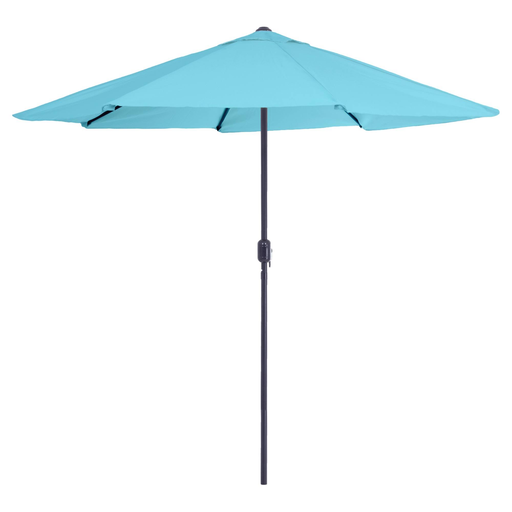 Pure Garden 9& Aluminum Patio Umbrella with AutoCrank Blue WGL03