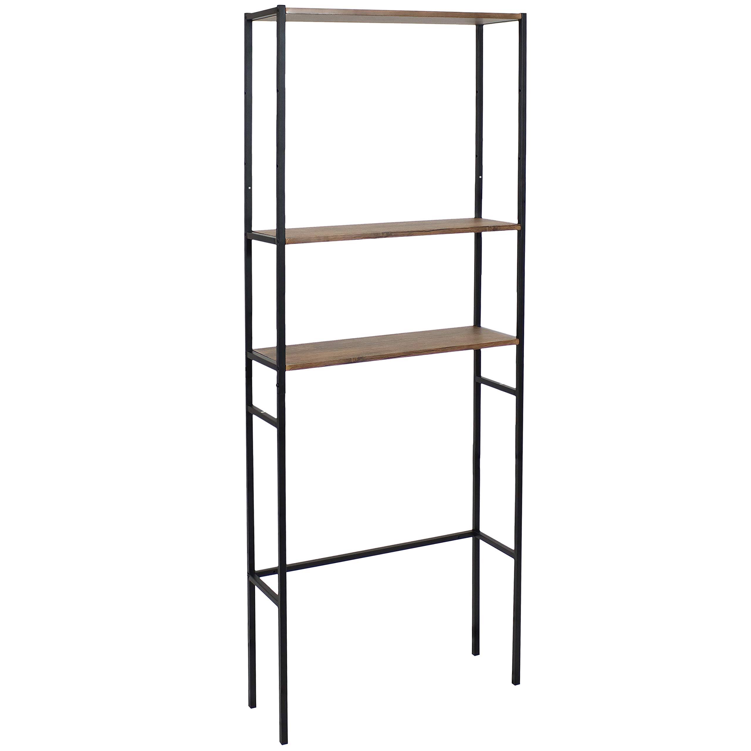 Sunnydaze 3Tier OvertheToilet Bathroom Storage Shelf 71inch