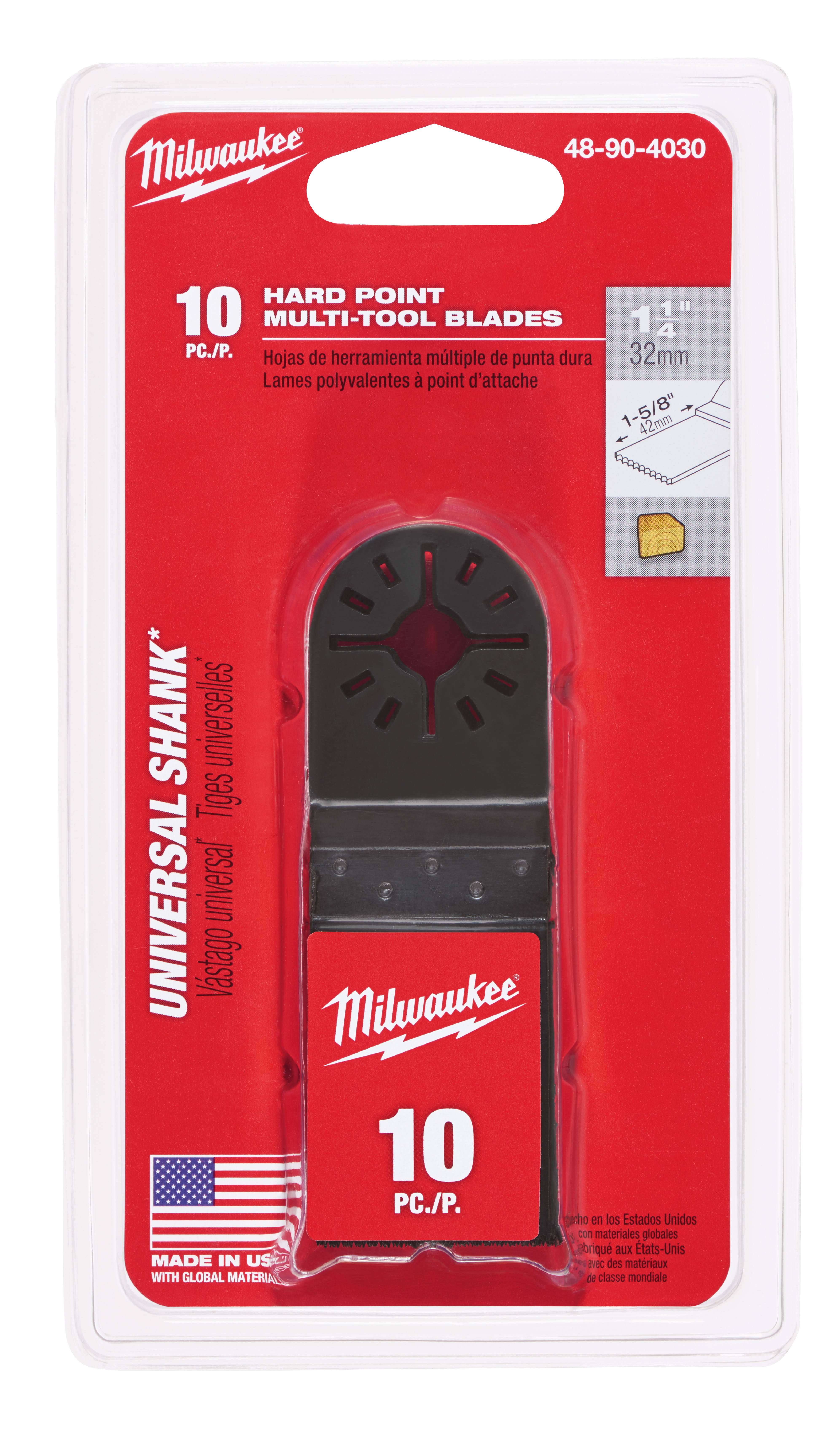 Milwaukee 48-90-4030 10 Piece Hard Point Multi-Tool Blades - WGL-03