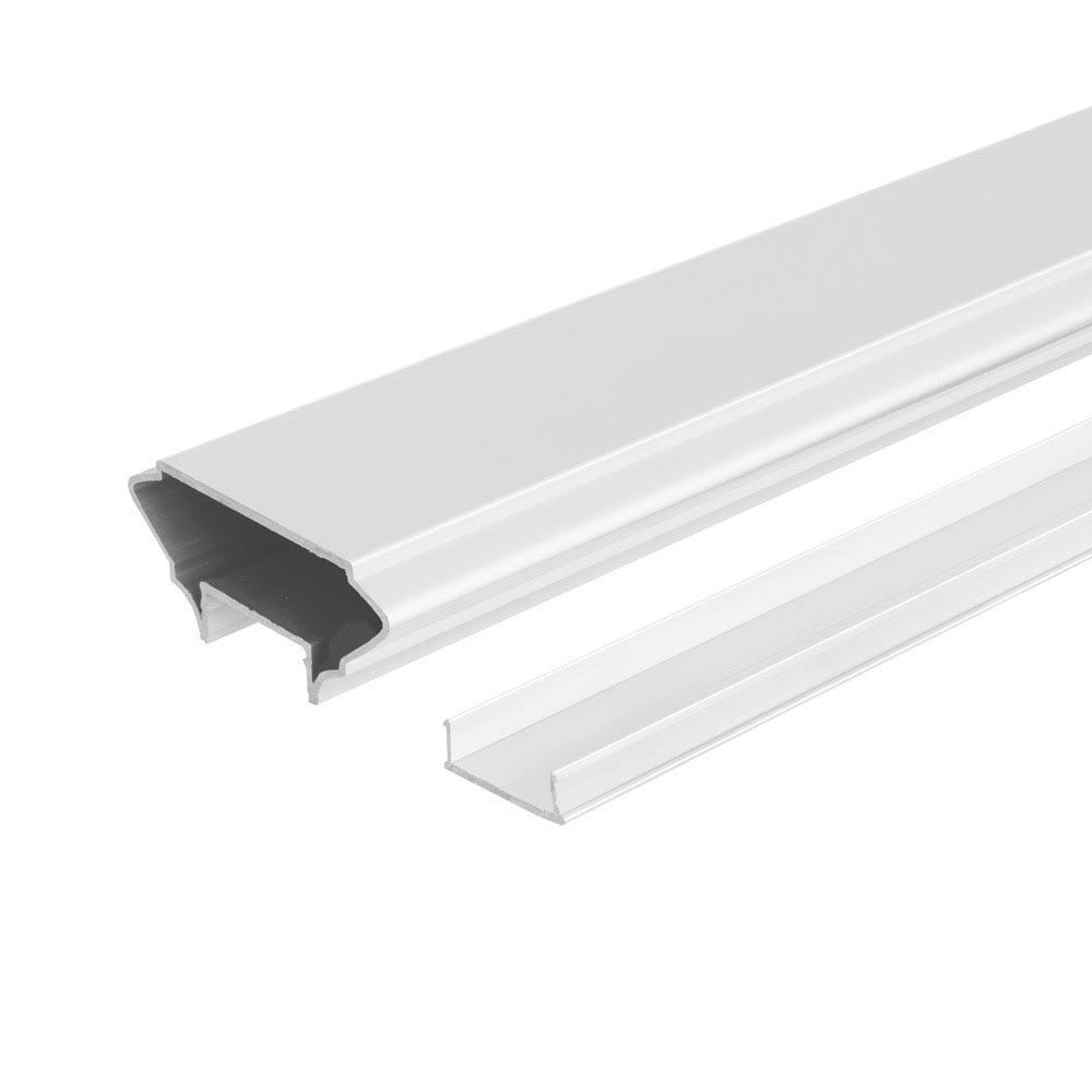 Deckorators ALX Pro 2x4 Aluminum Cap Rail Kit White 8 ft