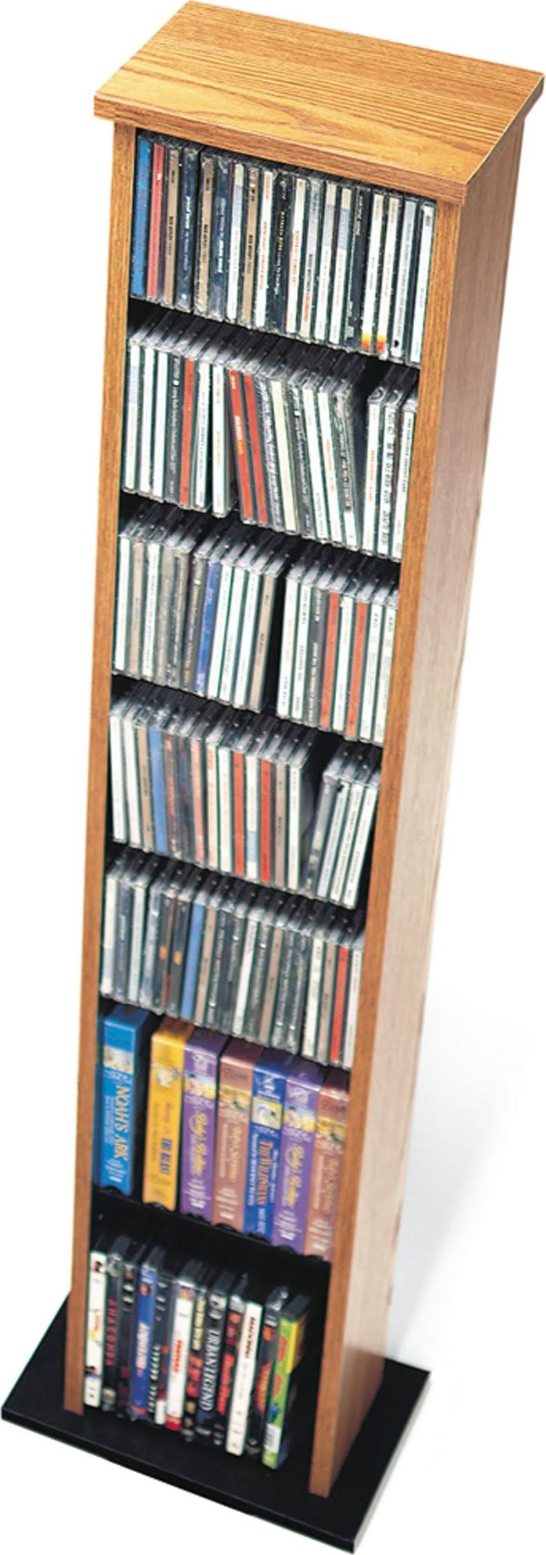 Prepac Slim Multimedia Storage Tower, Oak and Black customprintedsigns