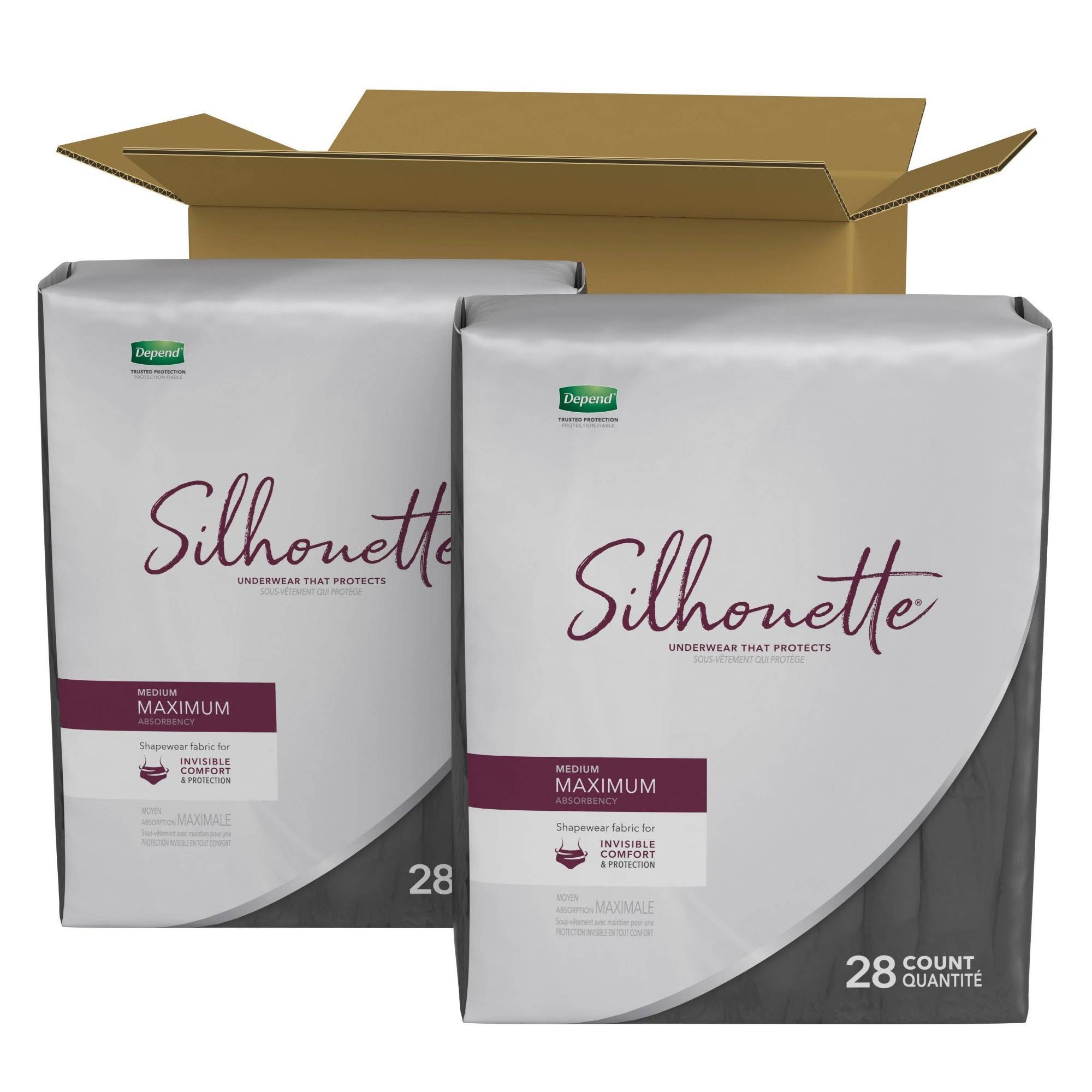 Depend Silhouette Incontinence Underwear for Women Maximum Absorbency