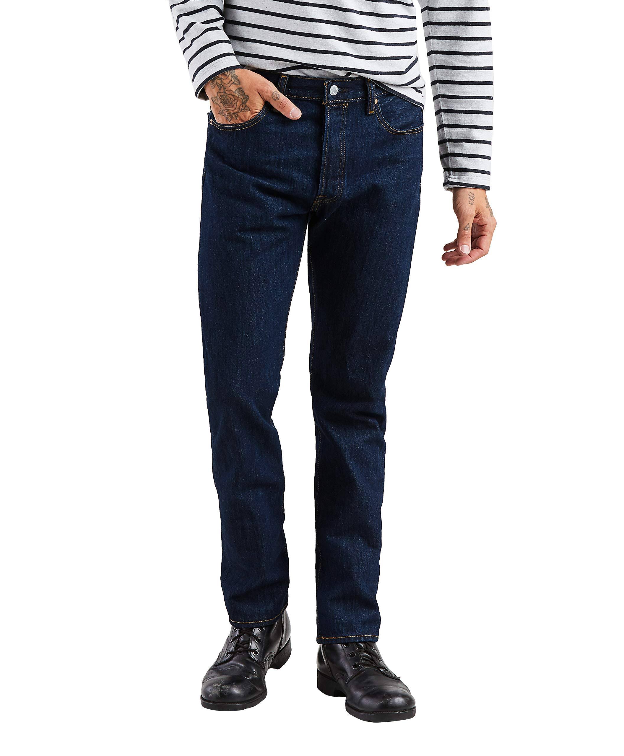 Levi&s 501 Original Fit Men&s Jeans Rinse 33x29 WGL03