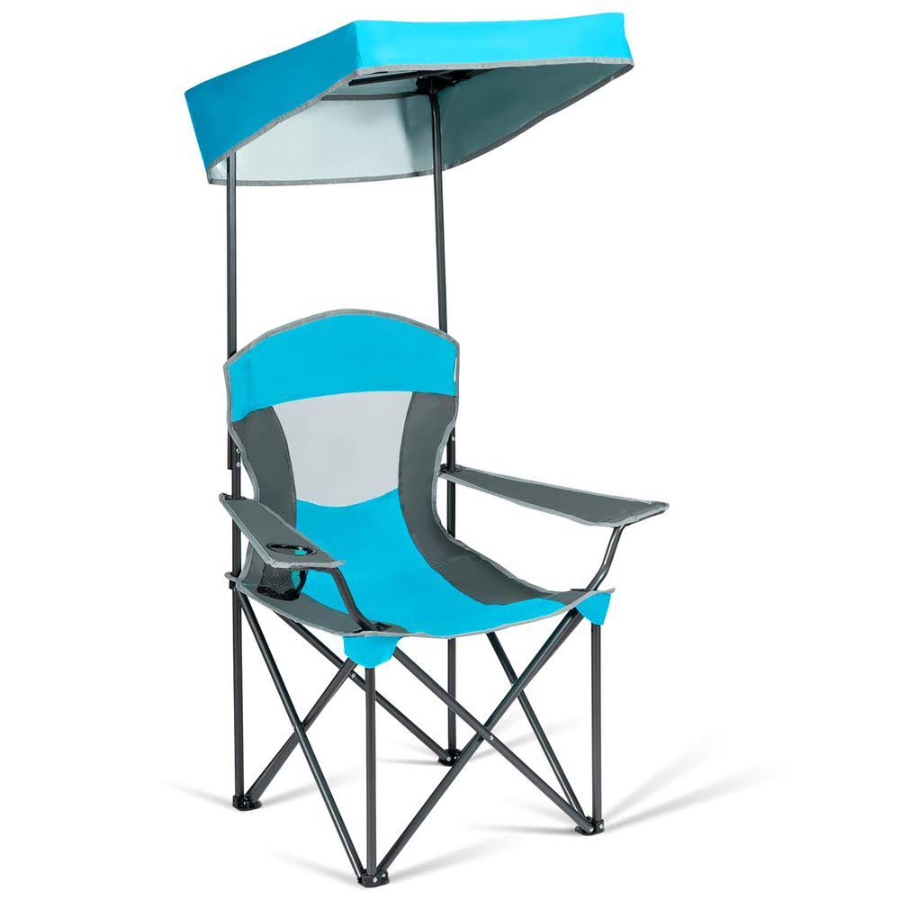 Costway Blue Steel Camping Canopy Chair WGL03