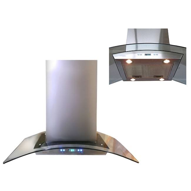 Cavaliere SV218DI30 IslandMount 30x22 Range Hood WGL03