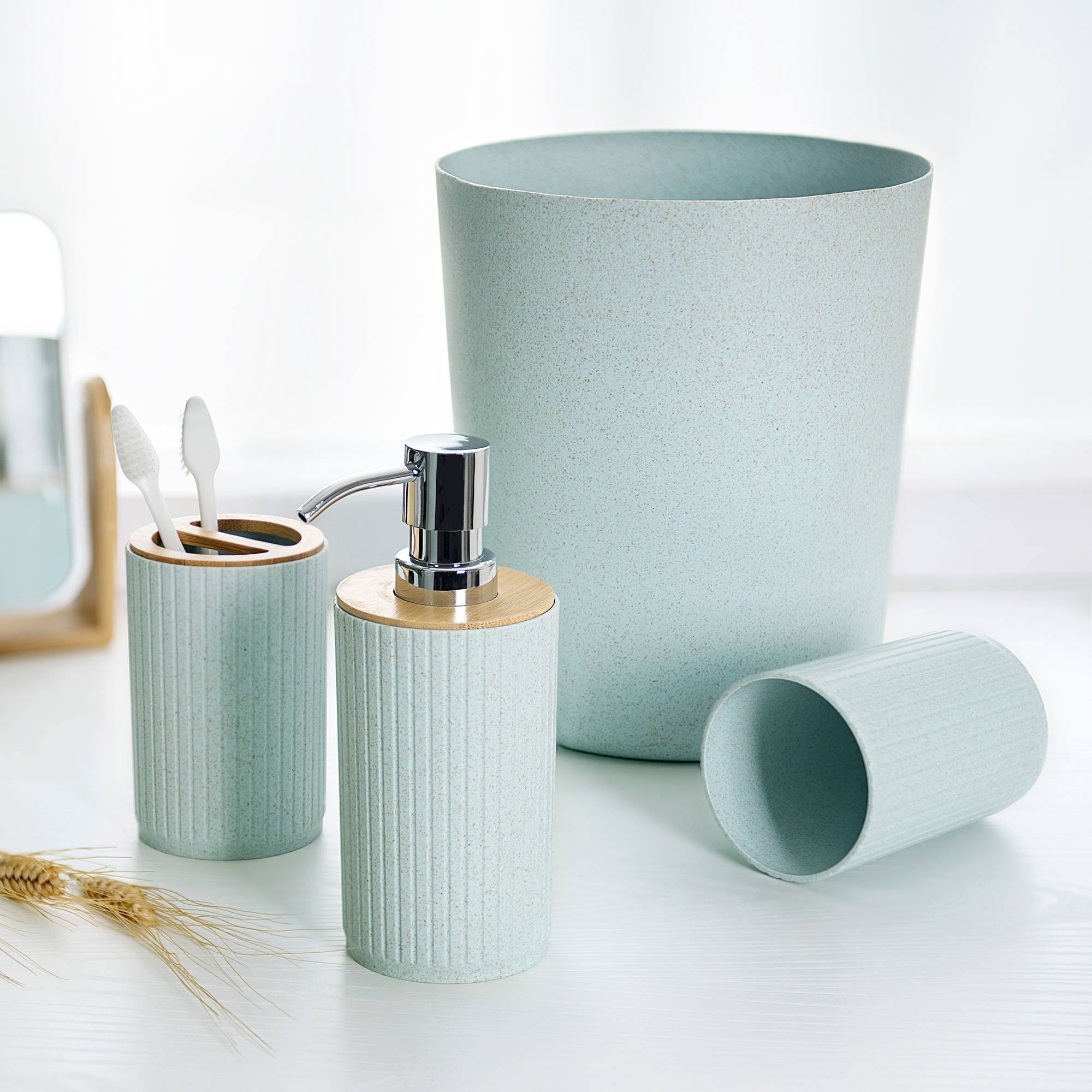 Ethan 4Piece Bath Accessory Set in Teal WGL03