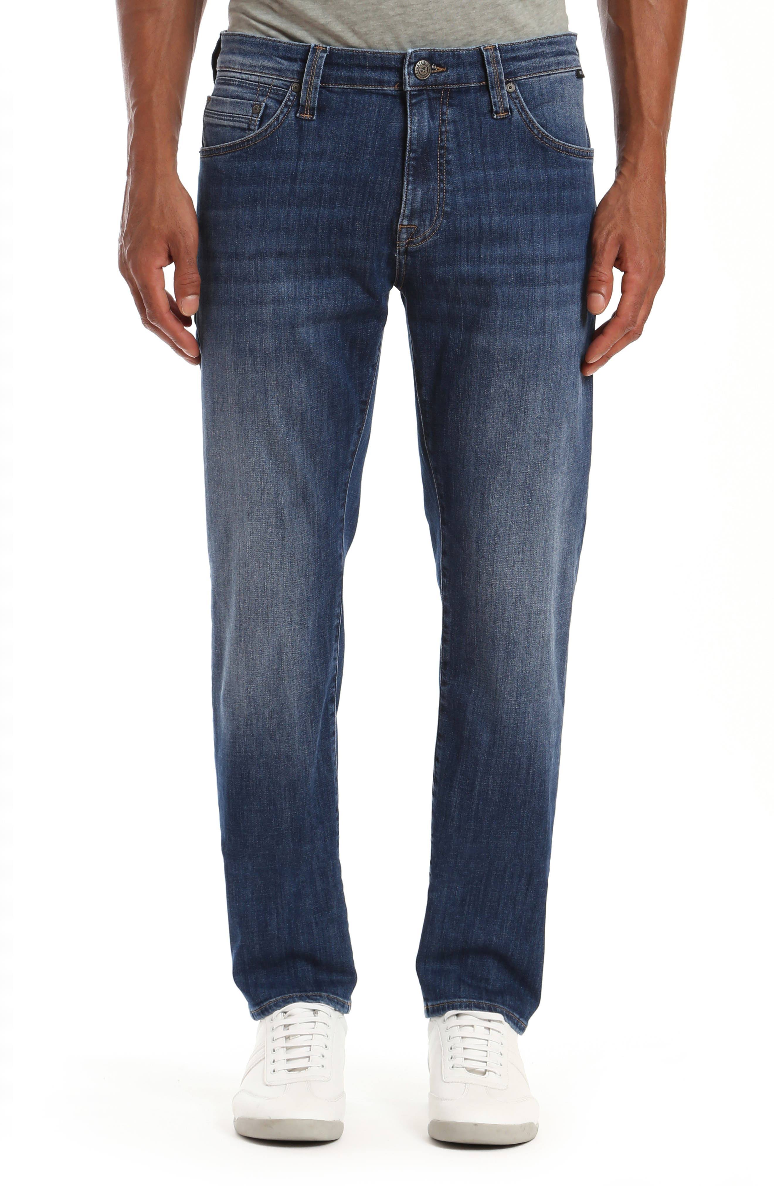 Mavi Marcus Slim Straight Fit Jeans in Deep Portland - Blue - WGL-03