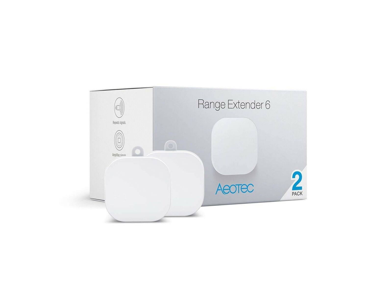 Aeotec Range Extender 6 ZWave Plus Repeater 2 Pack WGL03