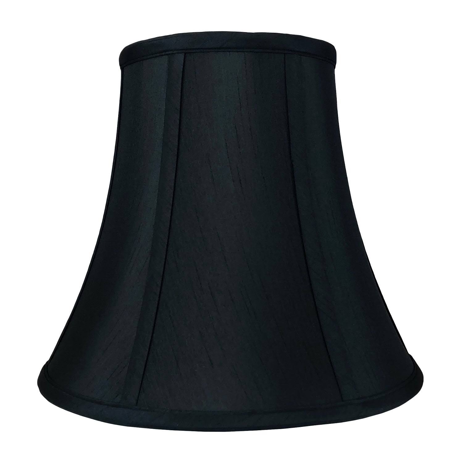 Royal Designs True Bell Basic Lamp Shade, V Notch Fitter, Black, 6 ...