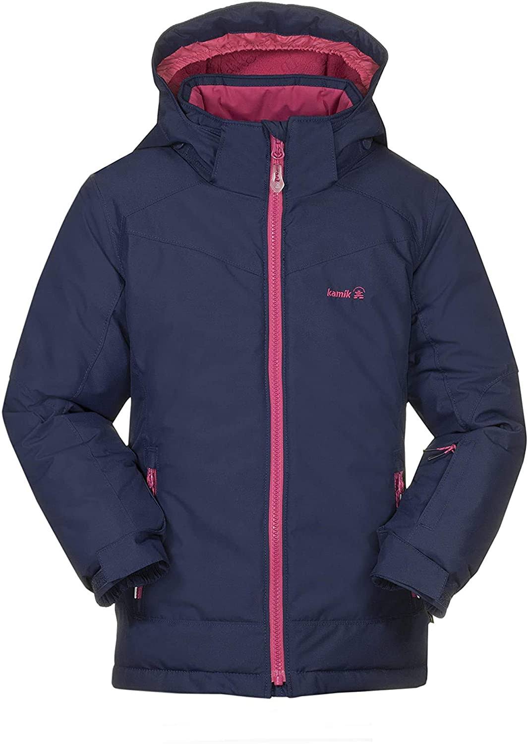 Kamik Girl&s Aria Insulated Jacket Blue 4 Kids WGL03
