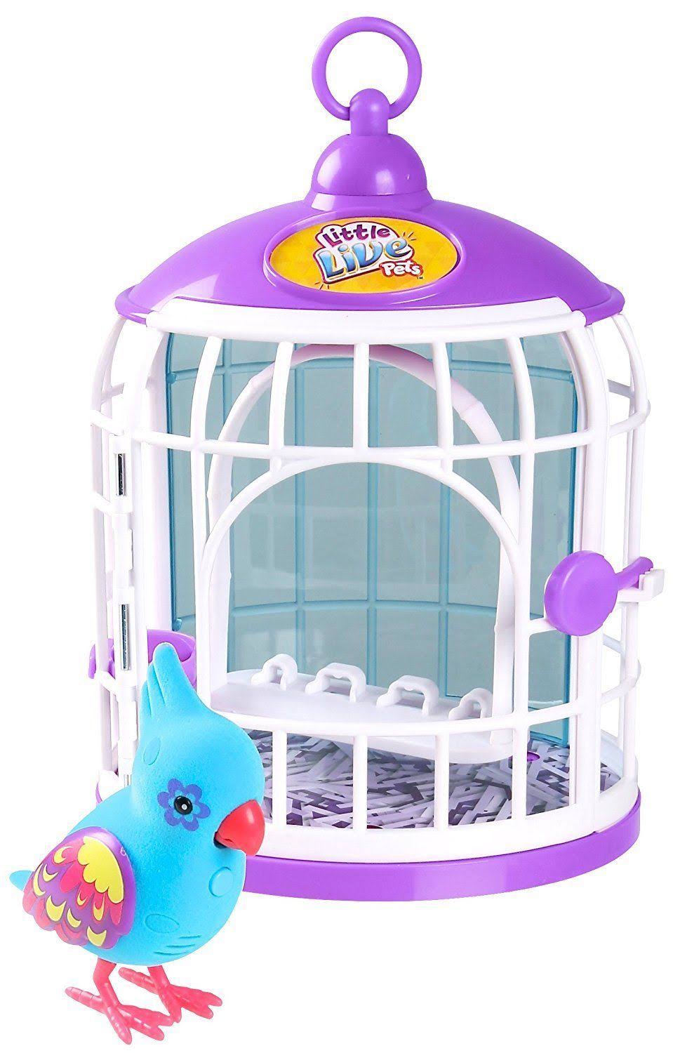 Little Live Pets Season 3 Bird with Cage Funky Feathers WGL03
