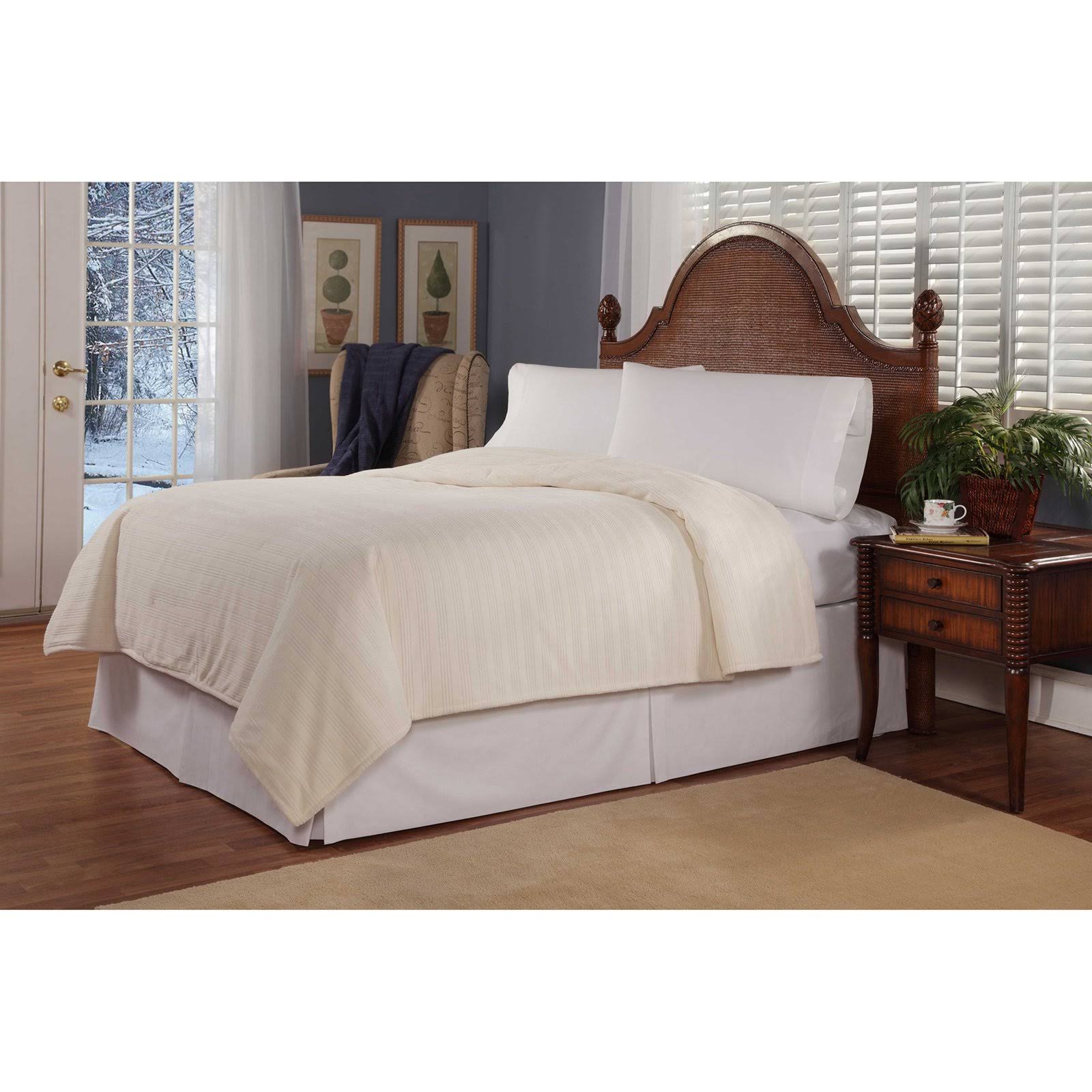 Soft Heat Ultra MicroPlush LowVoltage Electric Heated TripleRib King