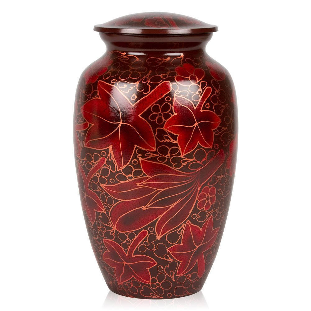 Perfect Memorials Large Falling Leaves Cremation Urn - WGL-03