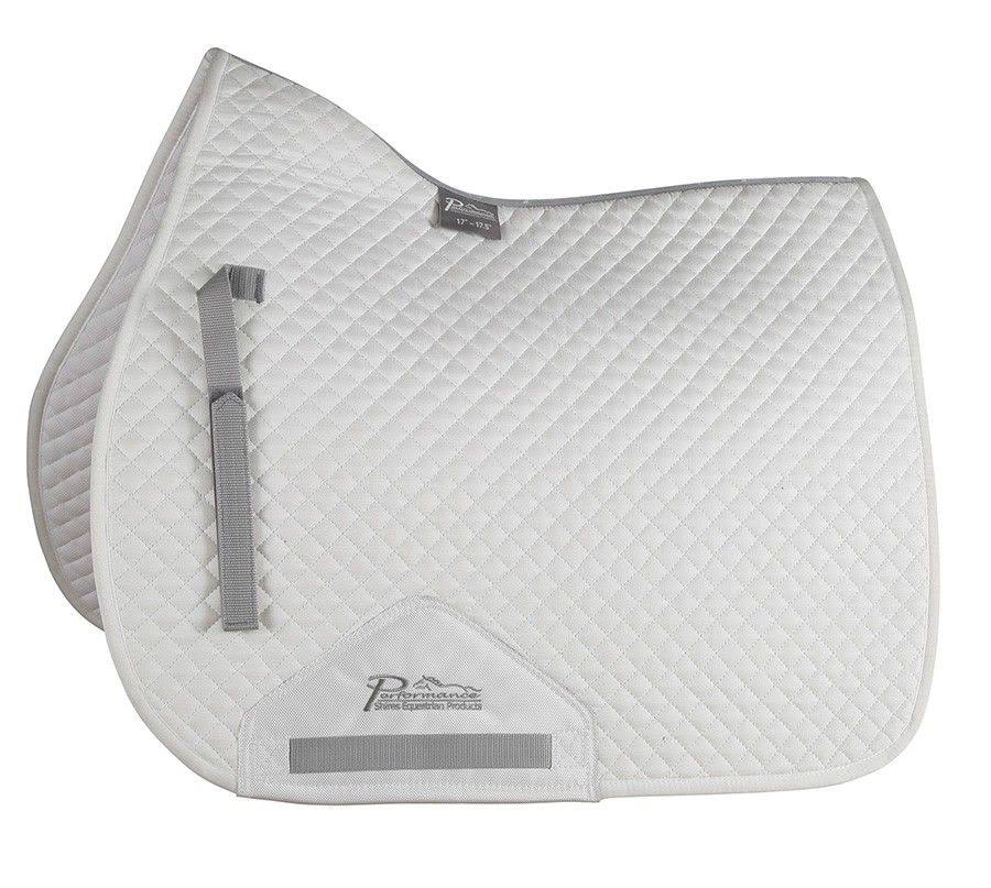 Shires Performance Suede Saddle Pad White WGL03