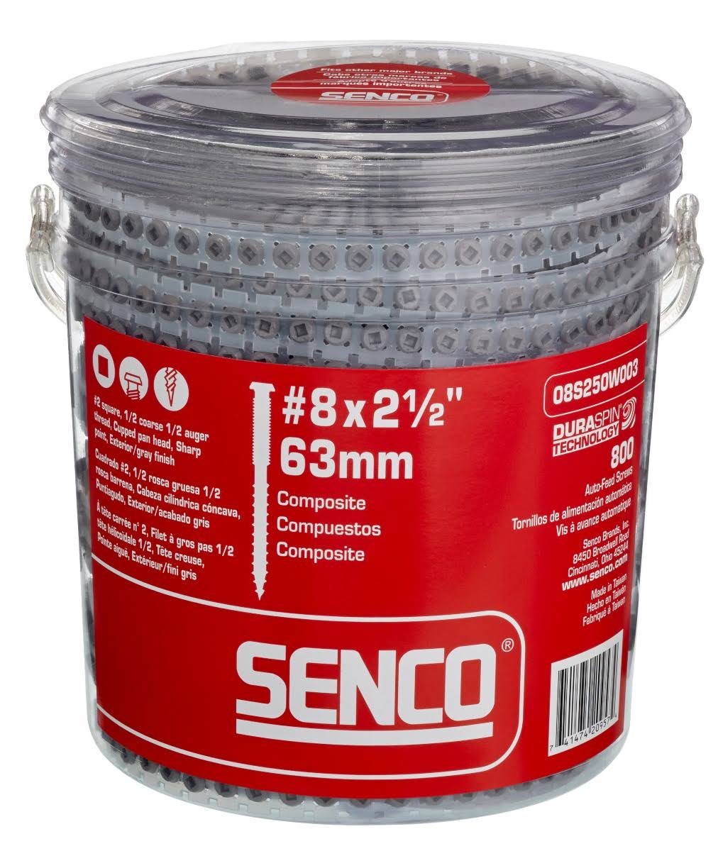 Senco 08s250w003 Composite Collated Deck Screw WGL03