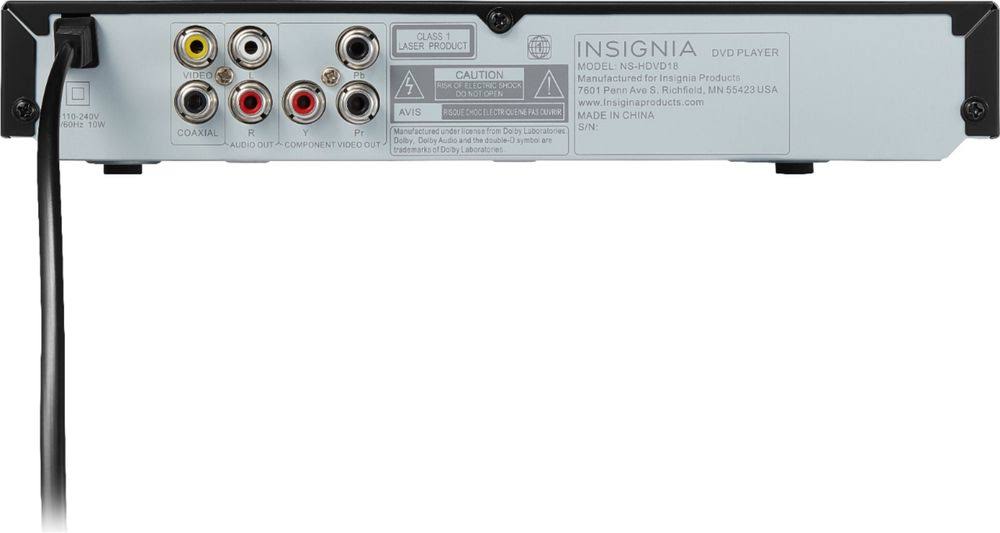 Insignia (NSHDVD18) DVD Player Black WGL03