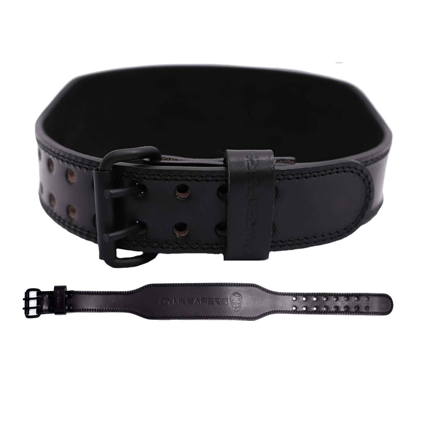 Gymreapers Weight Lifting Belt 7mm Heavy Duty Pro Leather Large