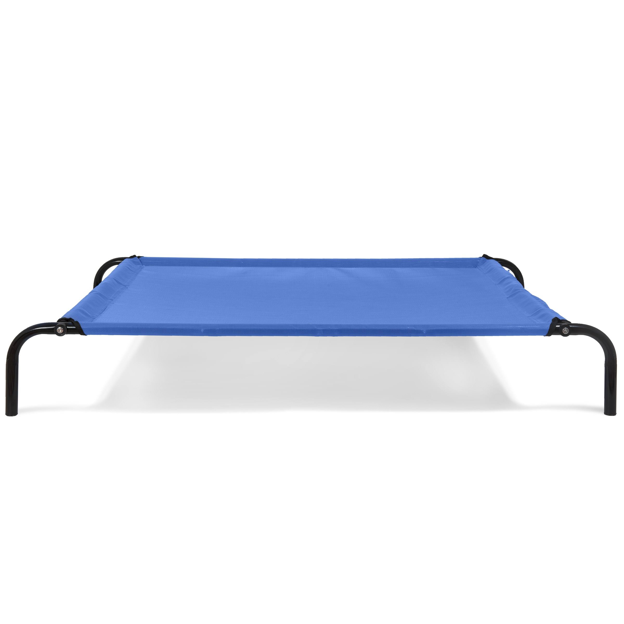FurHaven Elevated Reinforced Pet Cot Dog Bed Deep Blue (Large) WGL03