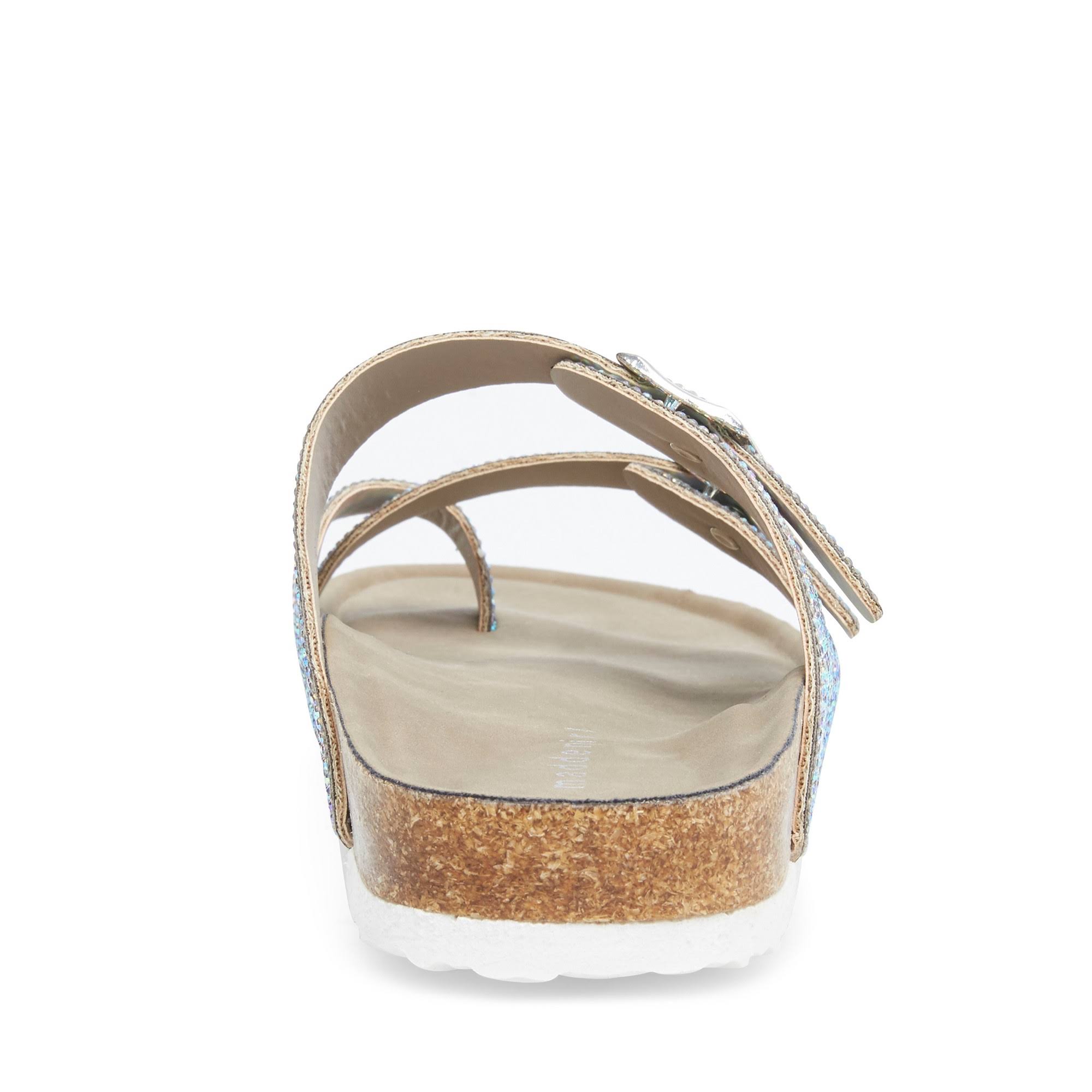 Madden Girl SlideOn BryceeeR Footbed Sandal Iridescent, Size 5 customprintedsigns