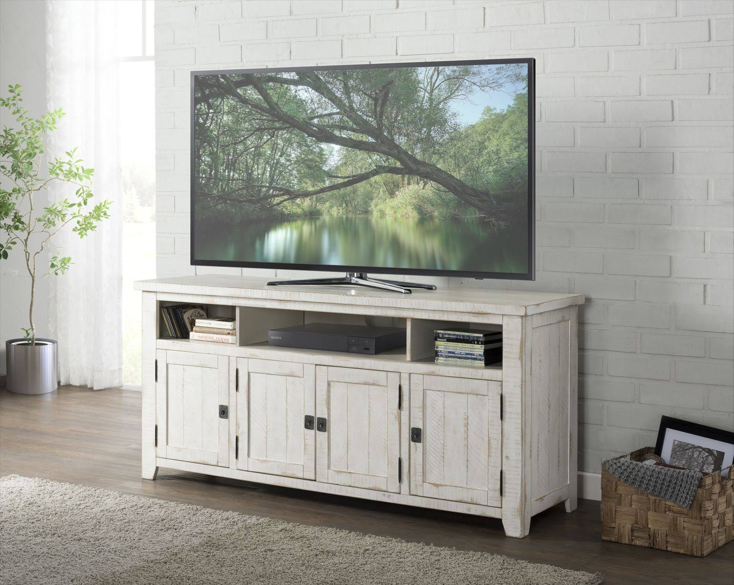 Martin Svensson Home Nantucket 65 in. TV Stand Antique White WGL03