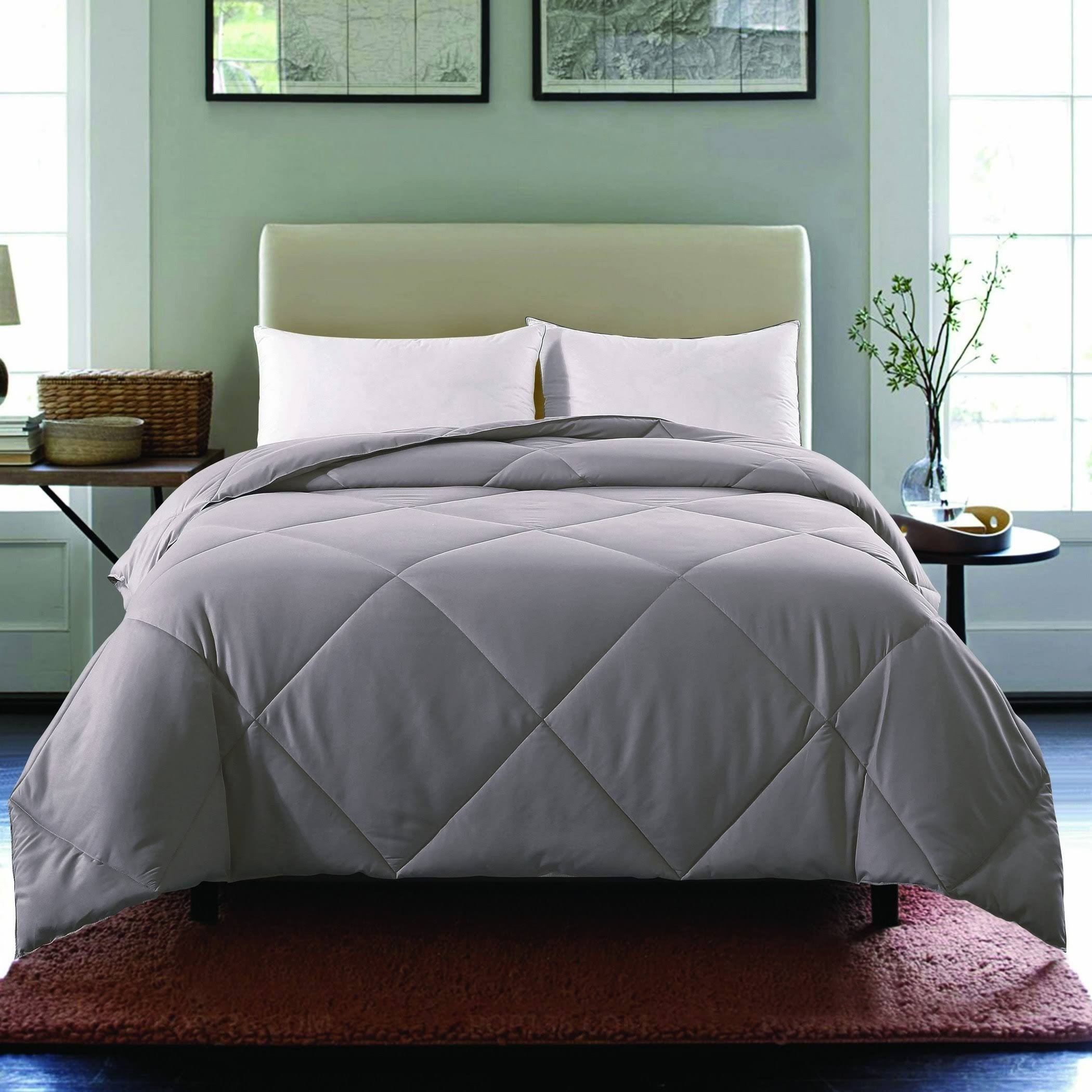 St. James Home Comforter Light Gray Nano Feather Comforter King WGL03