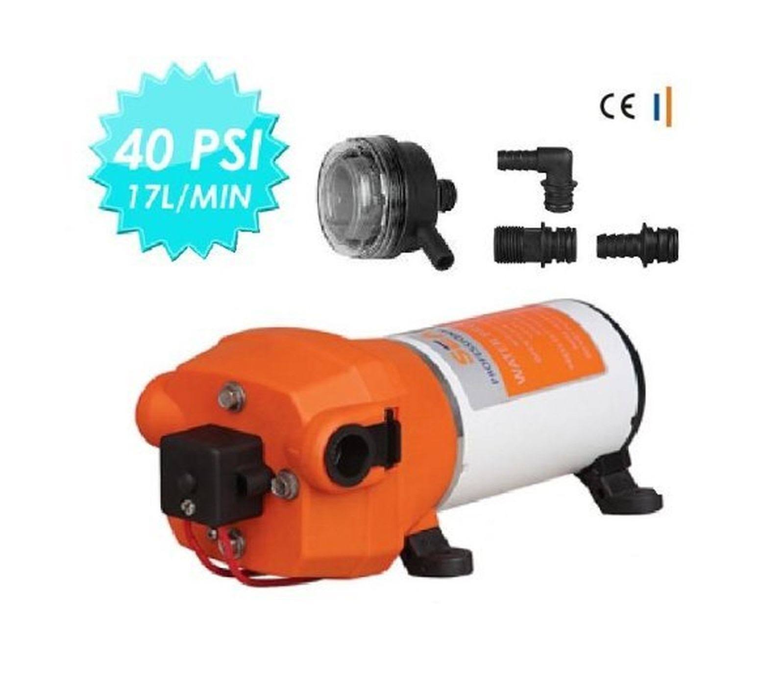Seaflo 12V Water Pressure Diaphragm Pump 4.5gpm 17 L/min 40 PSI Caravan/RV/Boat/Marine WGL03